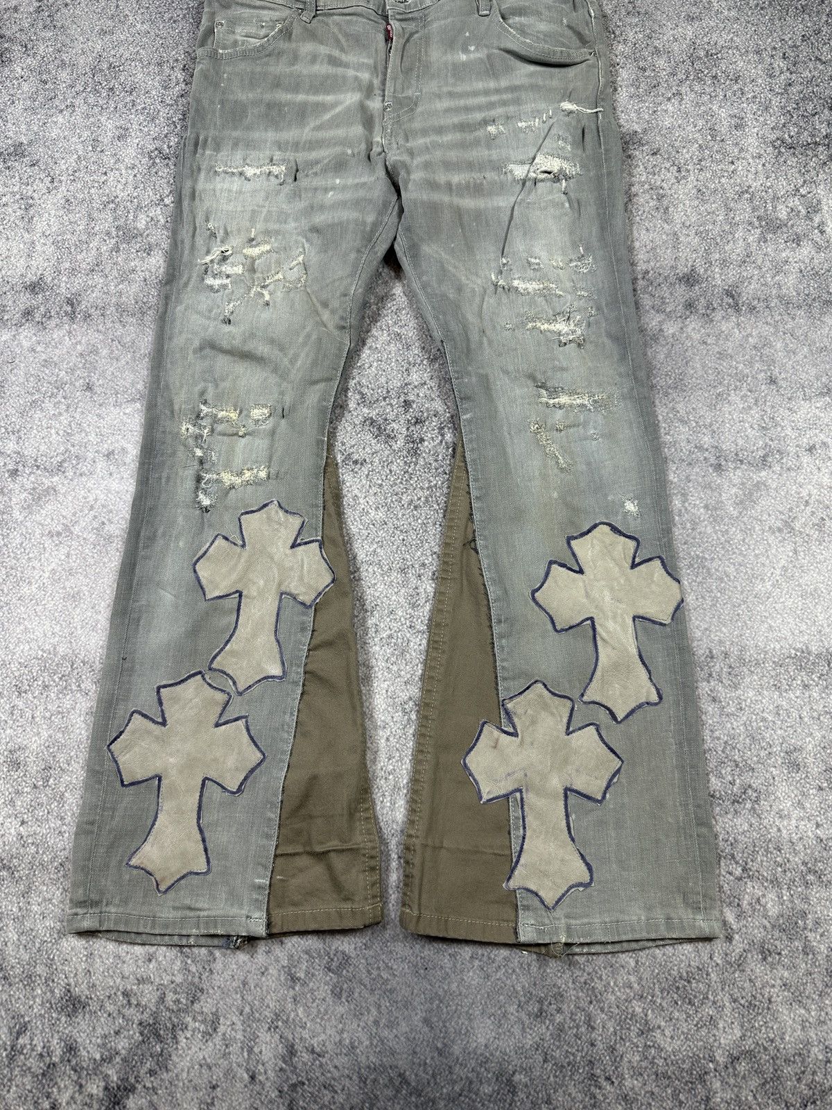 Dsquared2 Y2K dsquared2 jeans Distressed Style Custom Cross Rare L Usa Size US 34 / EU 50 - 3 Thumbnail