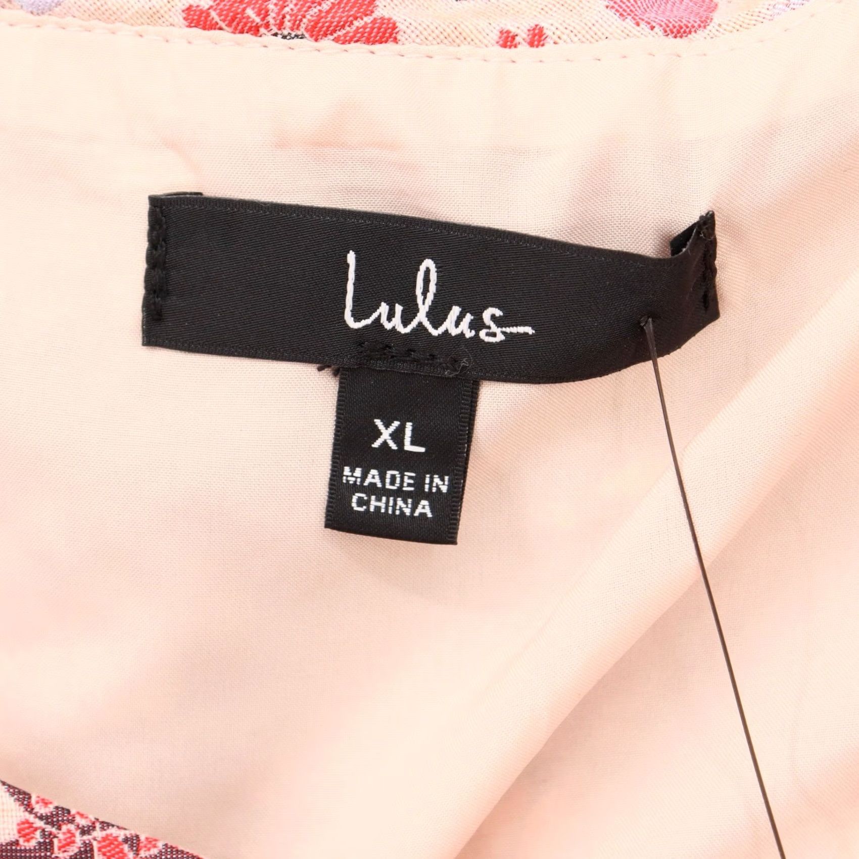 Lulus Lulus Bloom into Spring Blush Floral Jacquard One-Shoulder Crop Top XL Pink NWT Size XL / US 12-14 / IT 48-50 - 6 Thumbnail