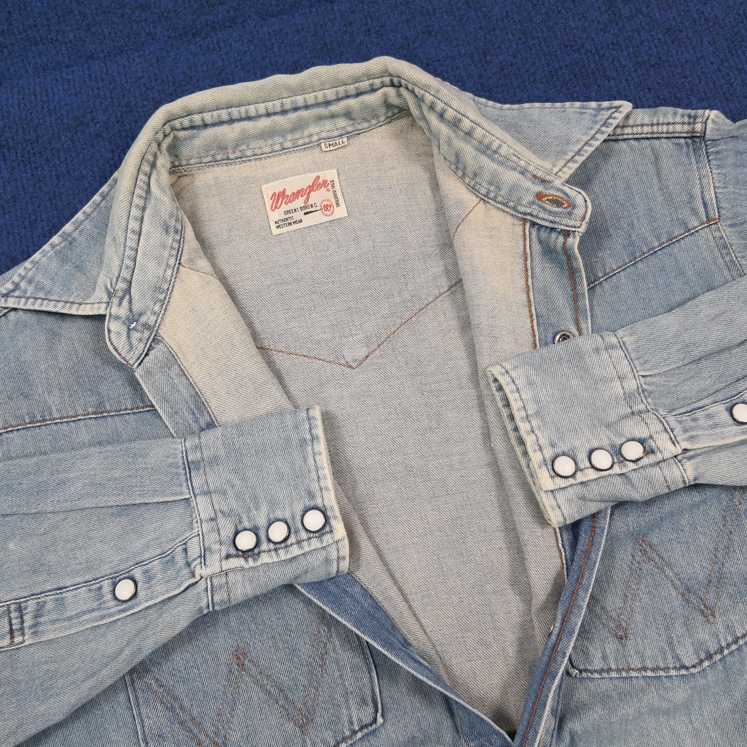 Wrangler Vintage Wrangler Denim West Style Button Up Shirt C299N54 Size US S / EU 44-46 / 1 - 4 Thumbnail