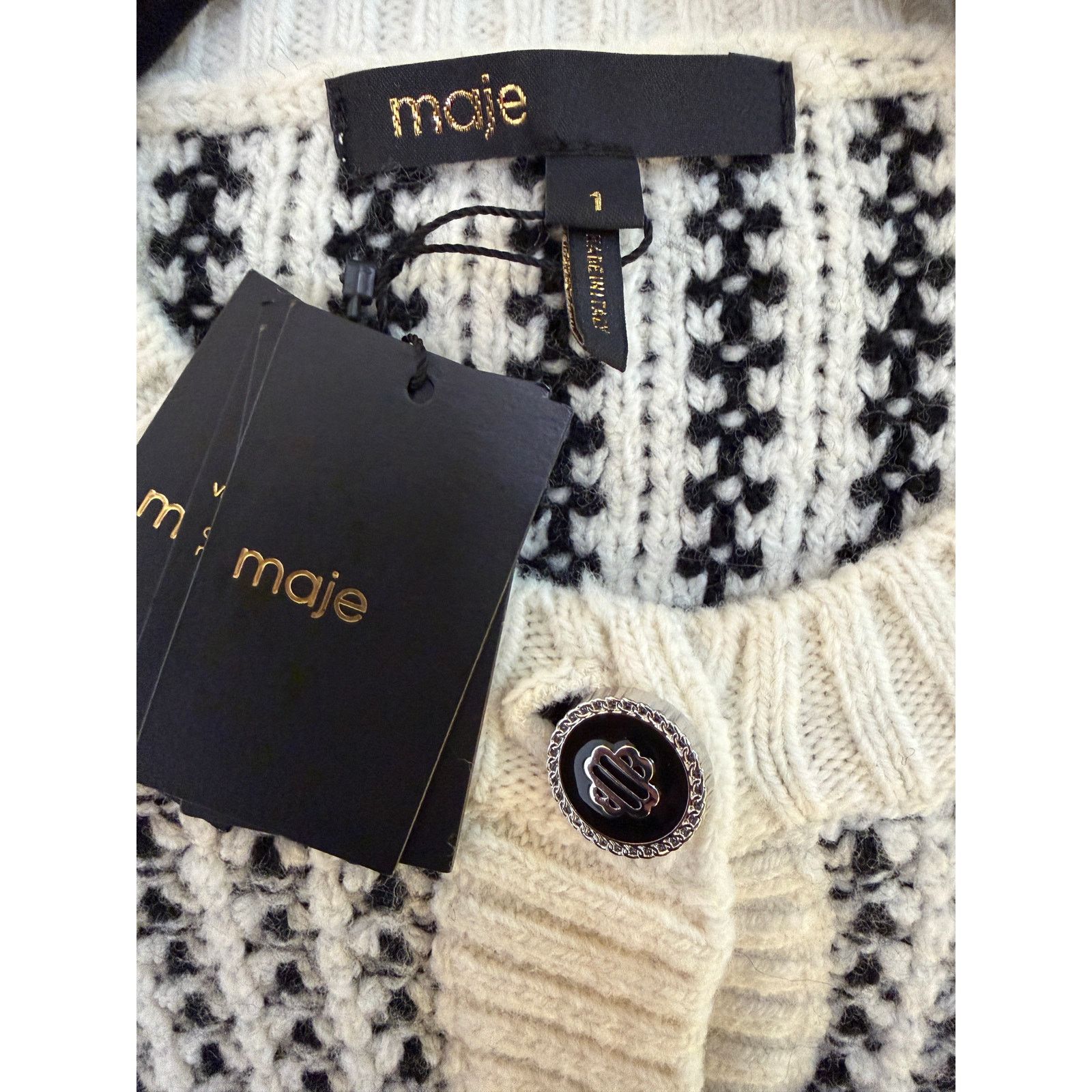 Maje Maje NWT Millesime Cardigan Size S / US 4 / IT 40 - 3 Thumbnail
