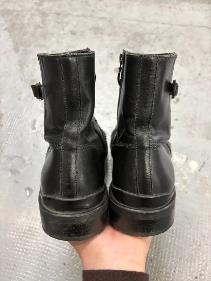 Vintage Paciotti Black Leather Harness Chelsea Boots Size US 9 / EU 42 - 9 Thumbnail