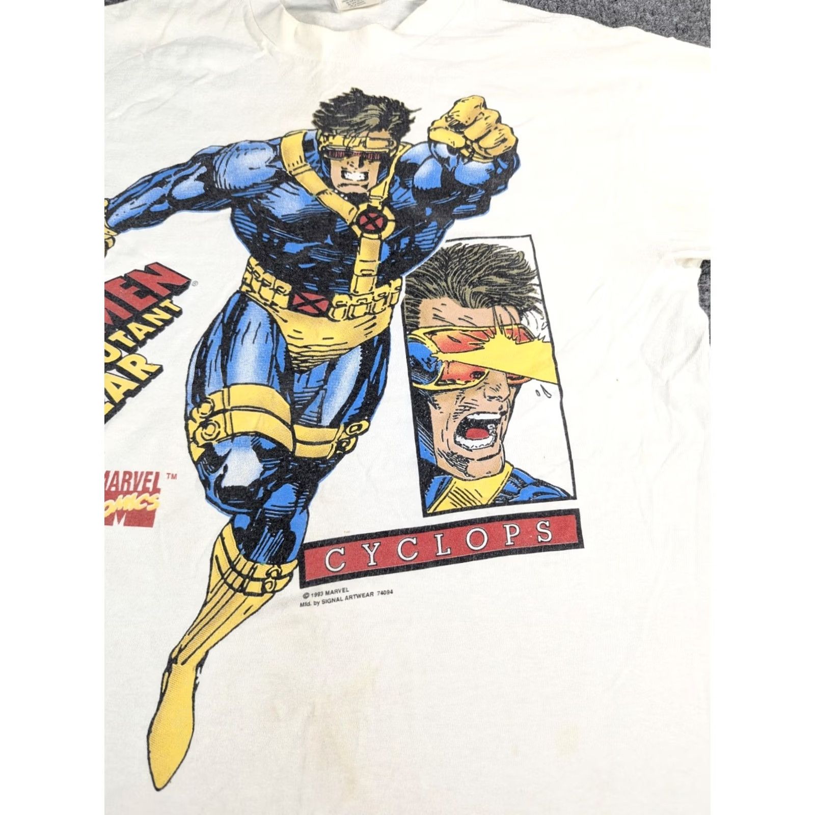 Vintage VINTAGE 1994 Marvel X-Men Cyclops Shirt Signal Artwear White Men's Small USA Size US S / EU 44-46 / 1 - 3 Thumbnail