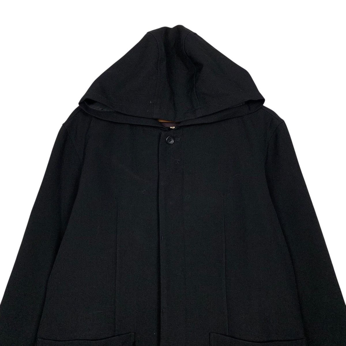 Takeo Kikuchi Takeo Kikuchi Hooded Wool Black Long Jacket Size US S / EU 44-46 / 1 - 2 Thumbnail