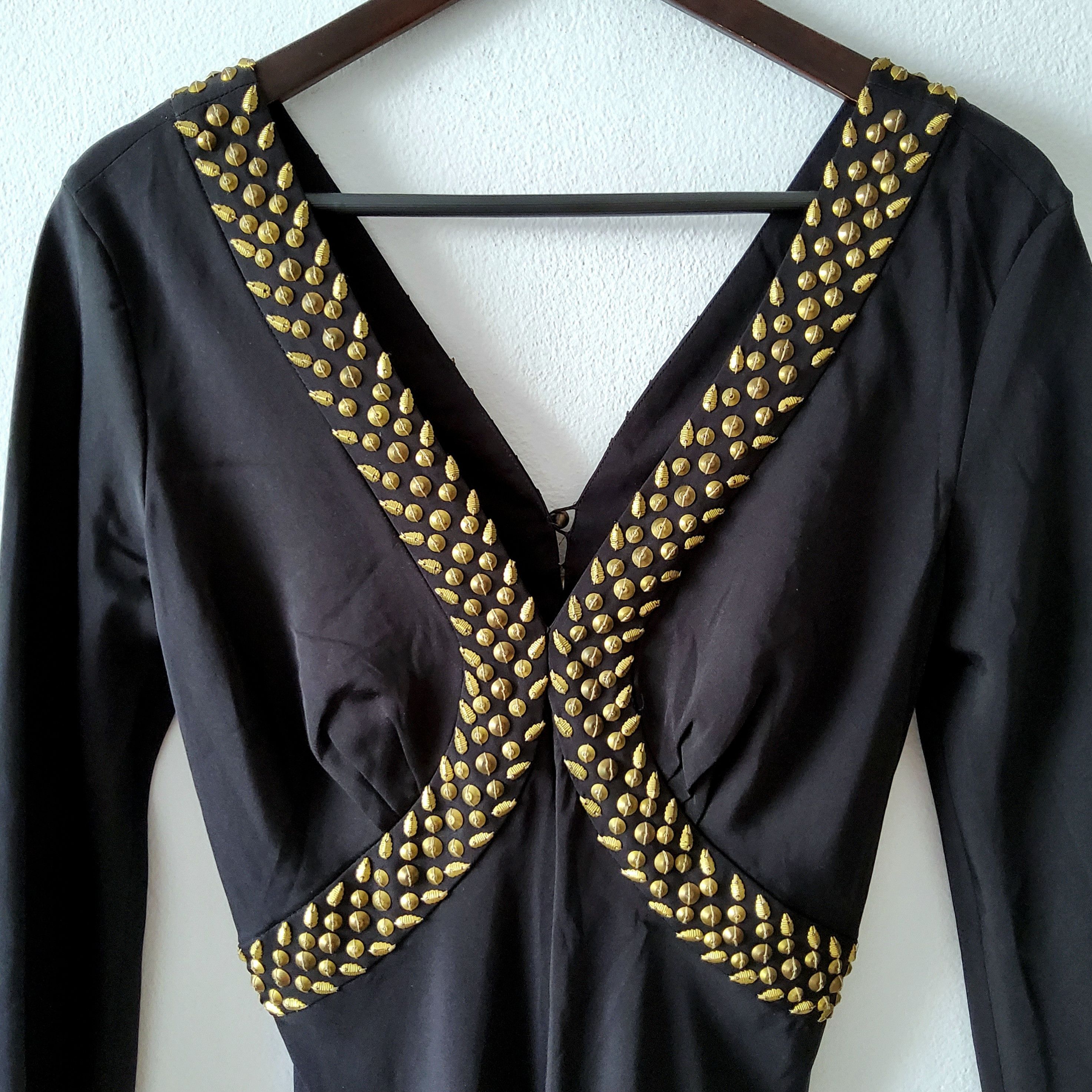 Chloe Chloé vintage 2003 hand beaded silk midi dress Size M / US 6-8 / IT 42-44 - 3 Thumbnail