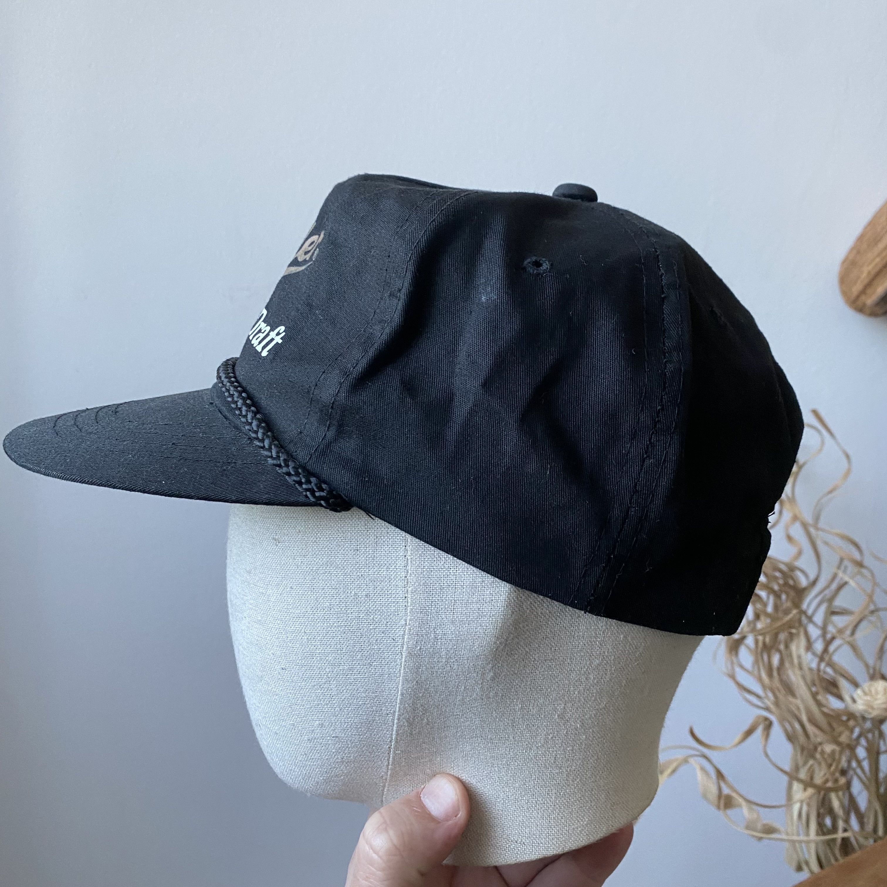 Budweiser 🍺 Vintage 90s Beer Miller Cap Promo Genuine Draft Dad Hat Size ONE SIZE - 3 Thumbnail