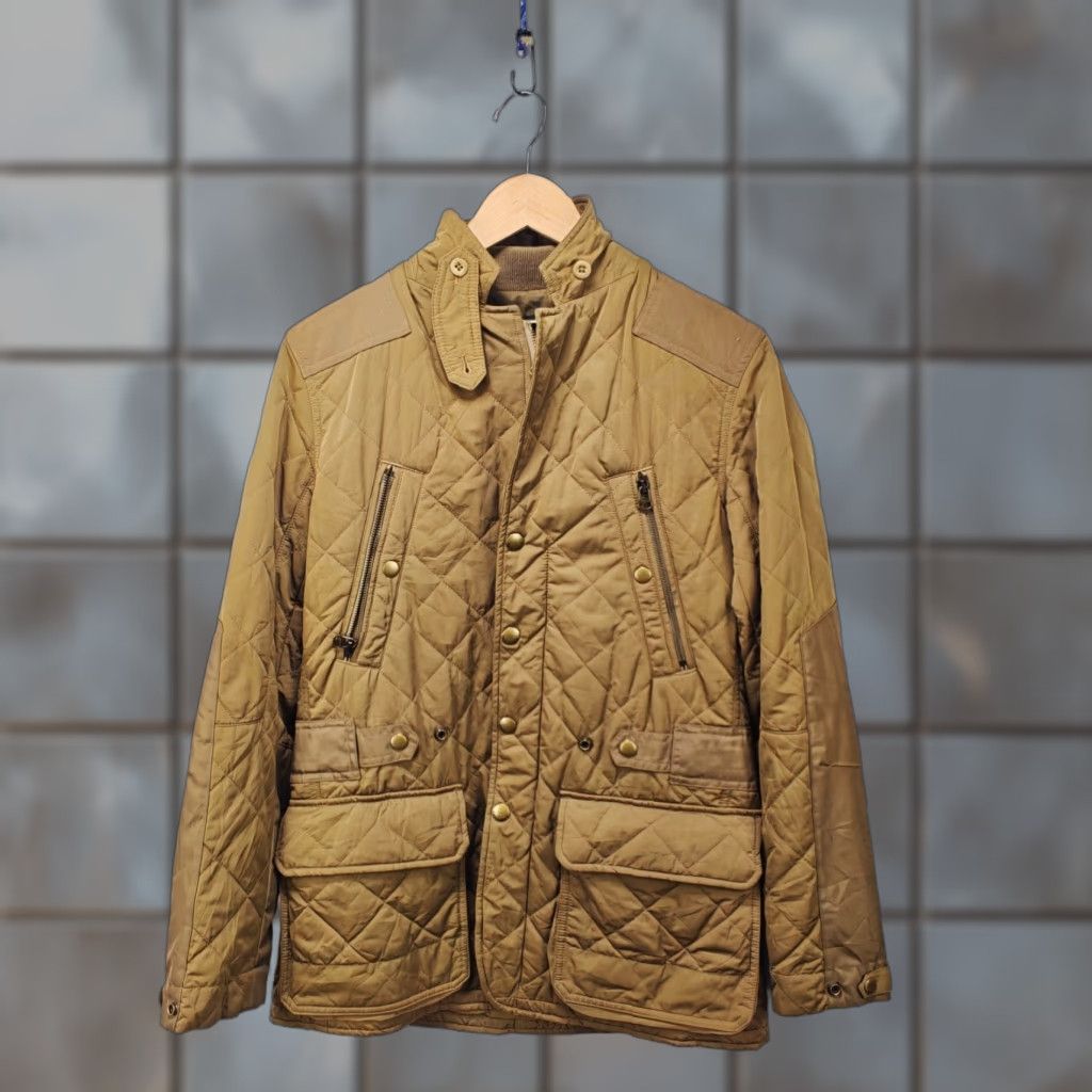 Ralph Lauren VINTAGE Ralph Lauren Polo Quilted Jacket Womens S Beige Down Puffer 90s Winter Jacket Womens Sportswear Zip Size S / US 4 / IT 40 - 1 Thumbnail