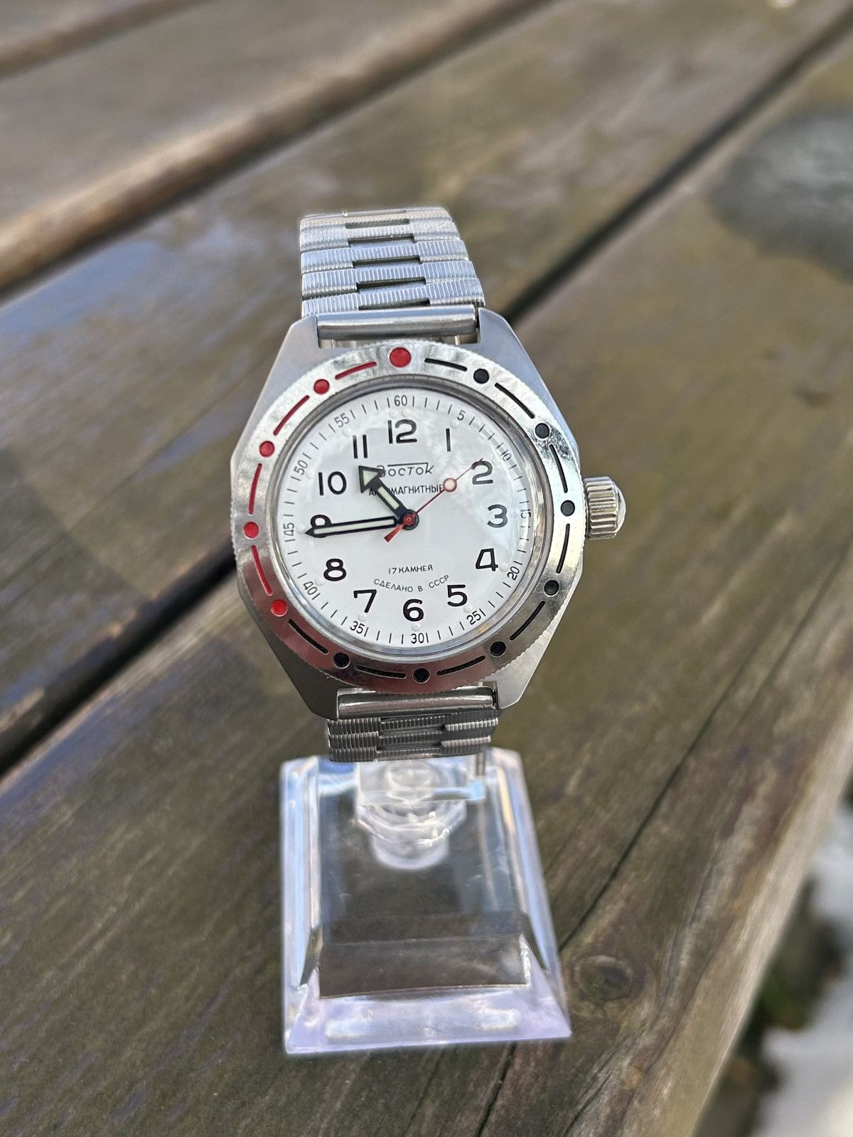 Vintage Vintage Watch Soviet USSR Mechanical Wostok Hand Winding Size ONE SIZE - 10 Thumbnail