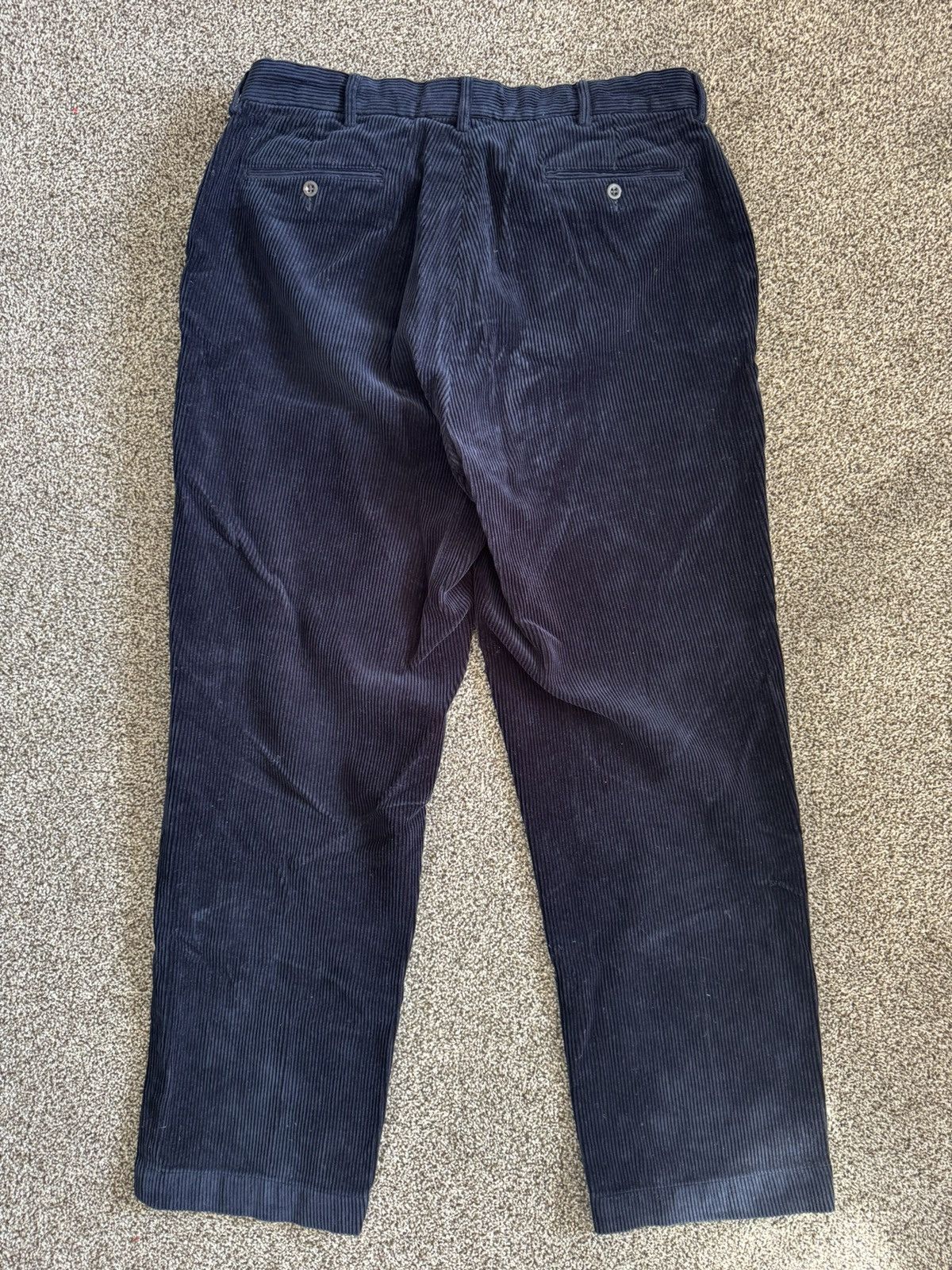 Polo Ralph Lauren Vintage Ralph Lauren Polo Corduroy Pants Navy Loose 35/30 Size US 35 - 2 Thumbnail