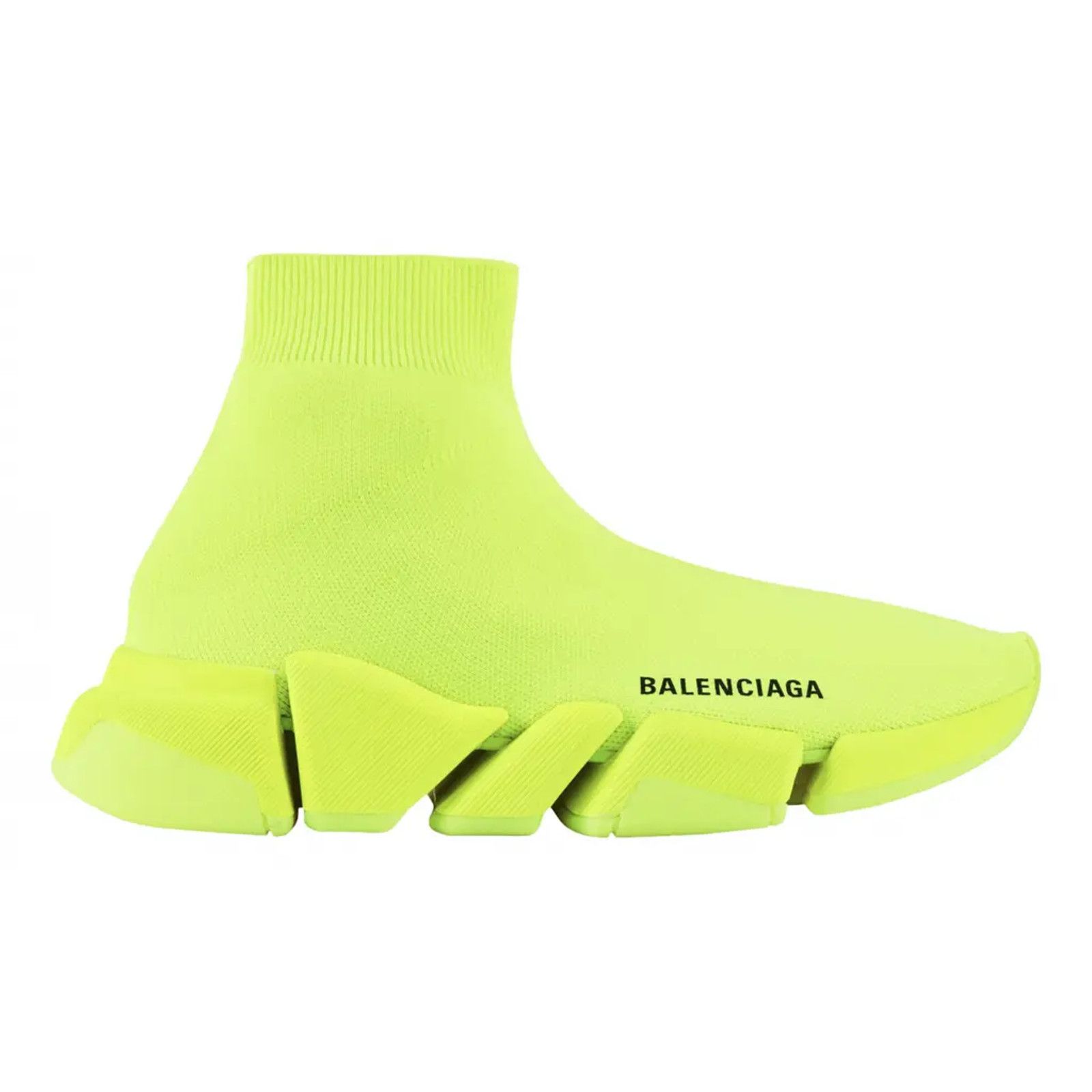 Balenciaga Balenciaga Speed 2.0 Sock Fluo Yellow Neon High Top Knit Size US 7 / IT 37 - 1 Thumbnail
