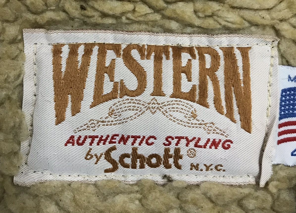 Schott Vintage Weastern by Schott Made In Usa Leather Jacket Size US L / EU 52-54 / 3 - 11 Thumbnail