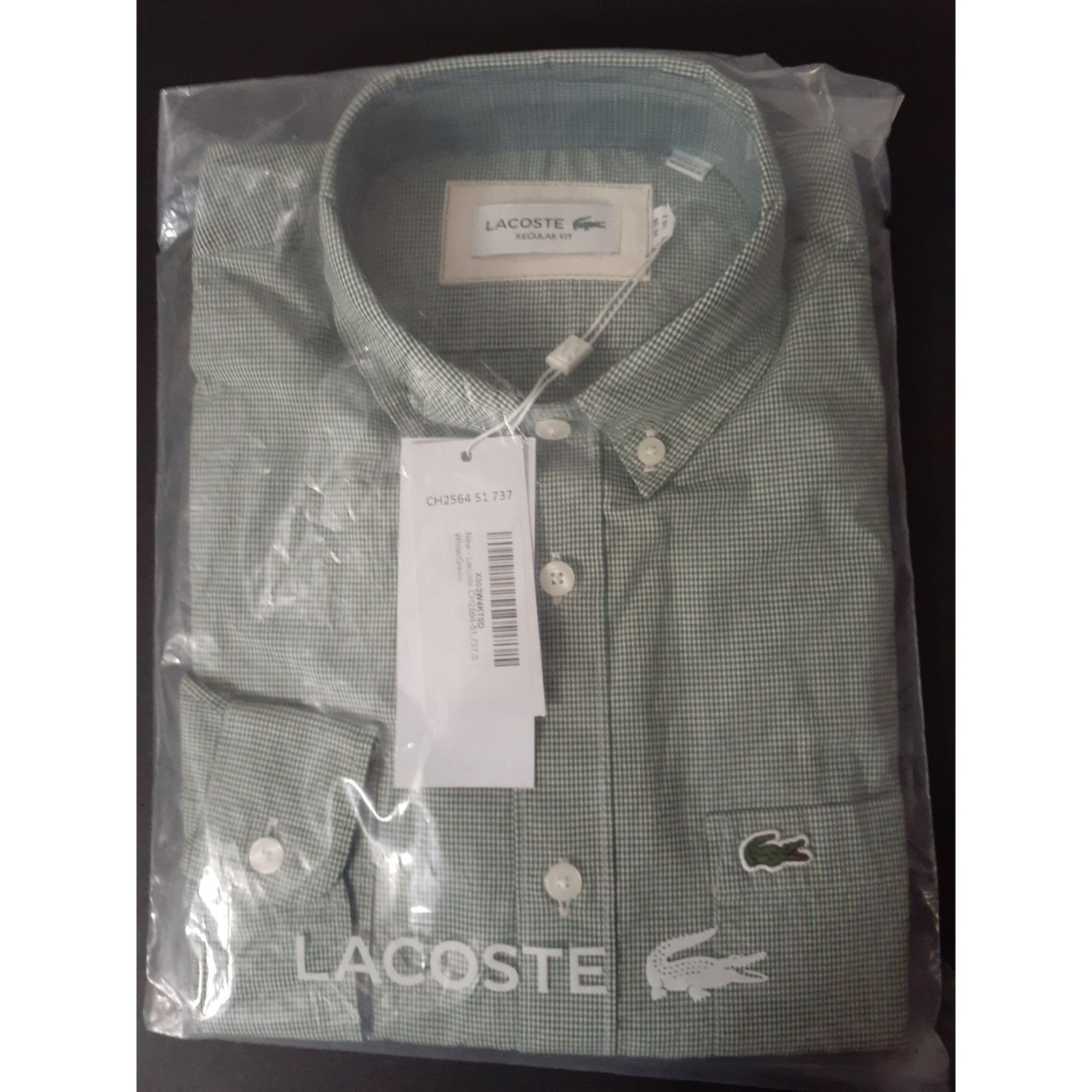 Lacoste Lacoste Men's Long Sleeve Checked Gingham Button Shirt S Size US S / EU 44-46 / 1 - 2 Thumbnail