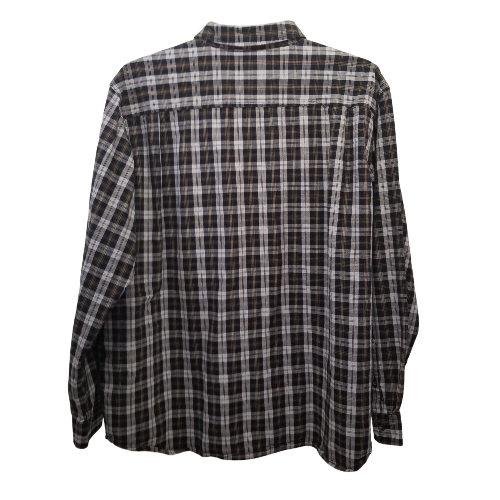Carhartt Carhartt 2XL Brown Plaid Work Shirt Relaxed Fit Long Sleeves Size US XXL / EU 58 / 5 - 4 Thumbnail