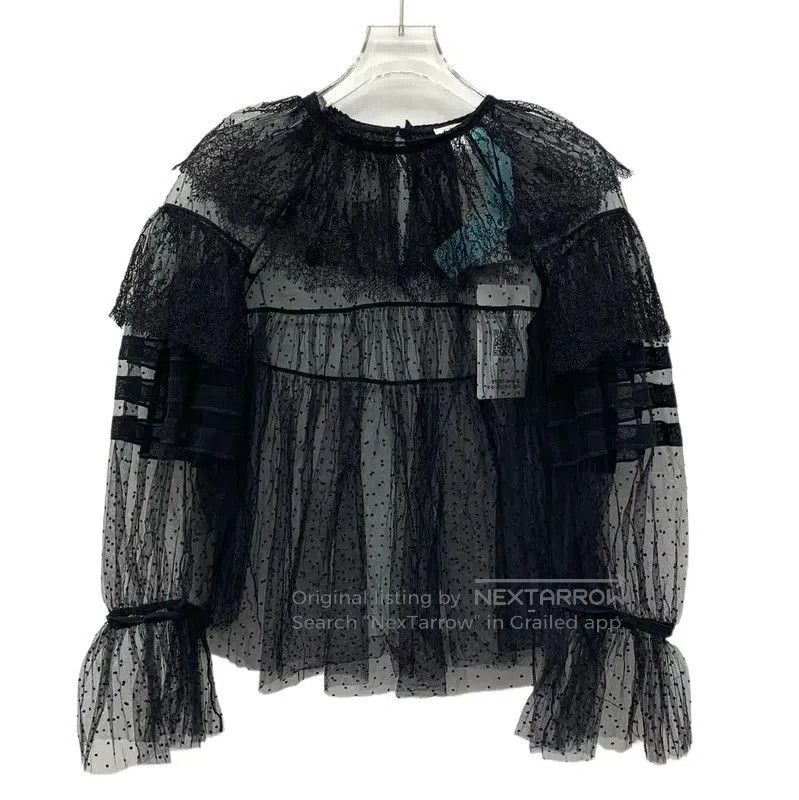 Dior Black Silk Women's Shirt .