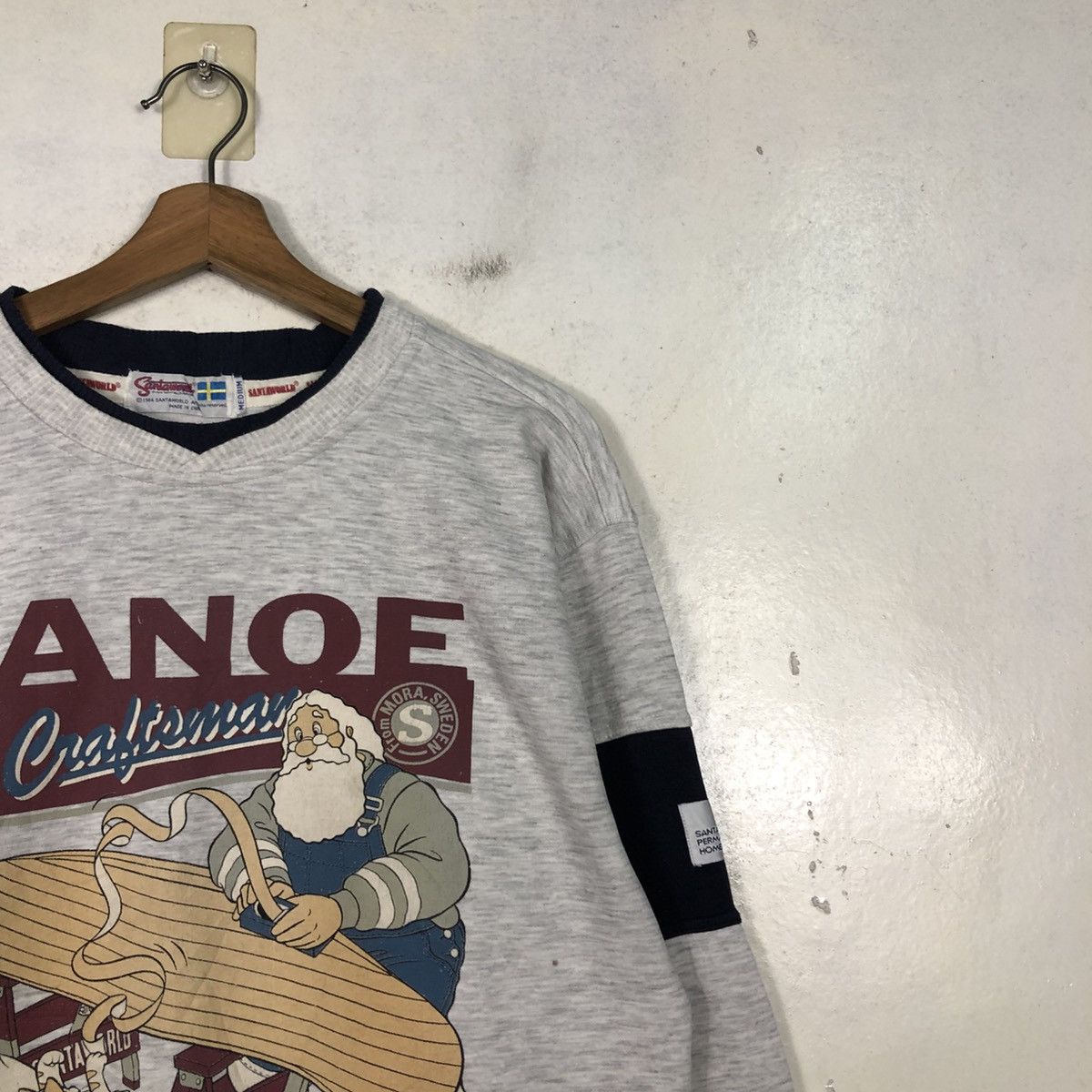 Vintage 📌Vintage 1984 Sweatshirt Santaworld Big Logo Embroidery Size US M / EU 48-50 / 2 - 8 Thumbnail