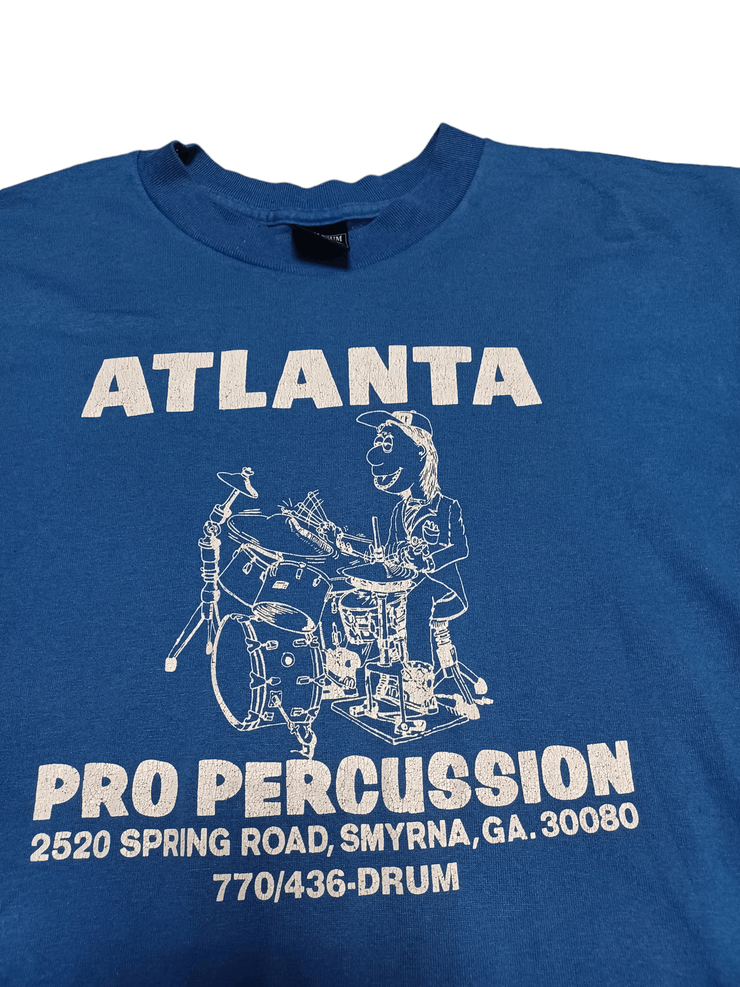 Other 90S OR EVEN 80S FANTASTIC MADE IN USA ATLANTA DRUMMERS TEE Size US L / EU 52-54 / 3 - 2 Thumbnail