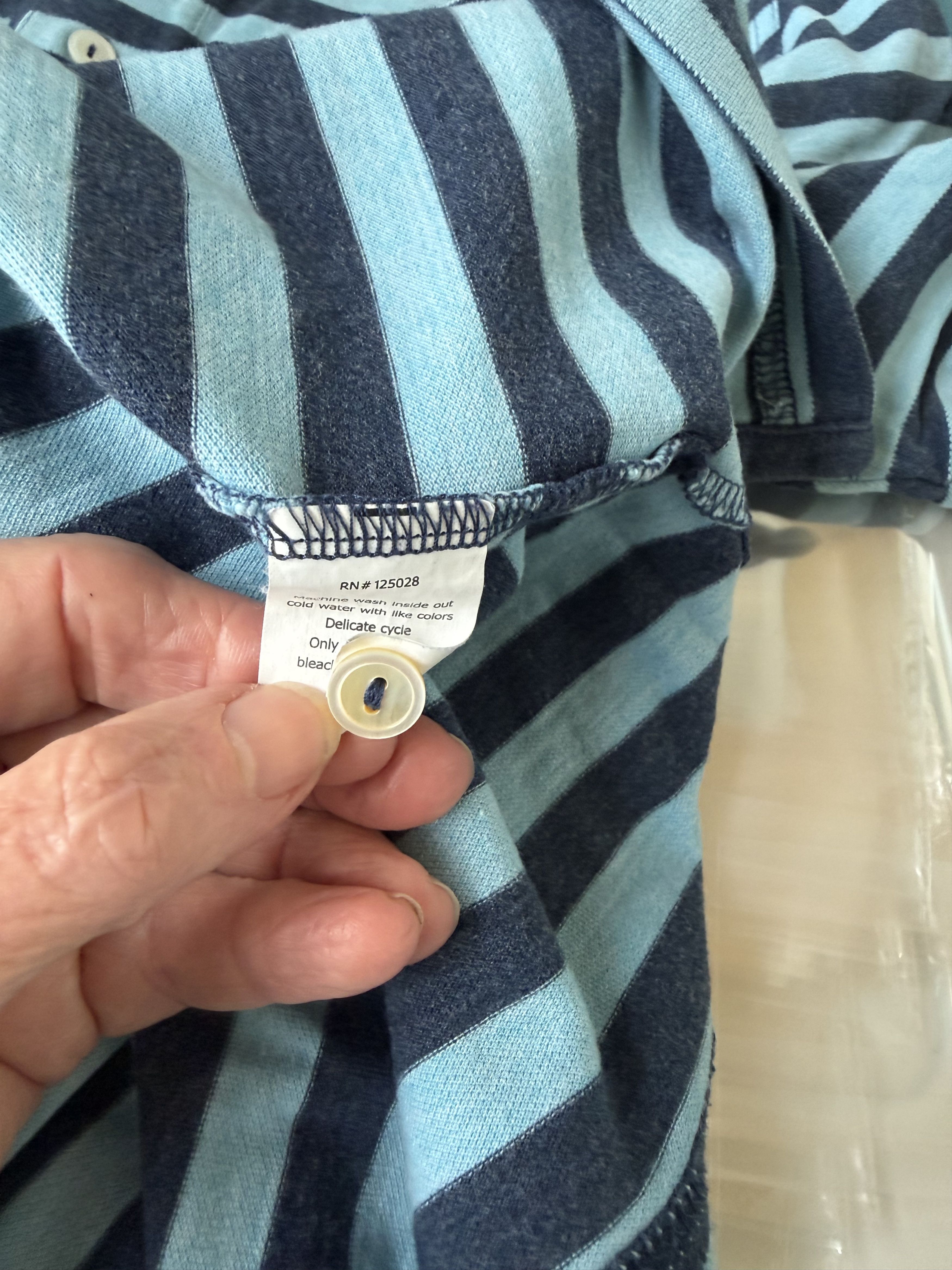 Psycho Bunny Psycho Bunny 2 Button striped polo Size US S / EU 44-46 / 1 - 4 Thumbnail