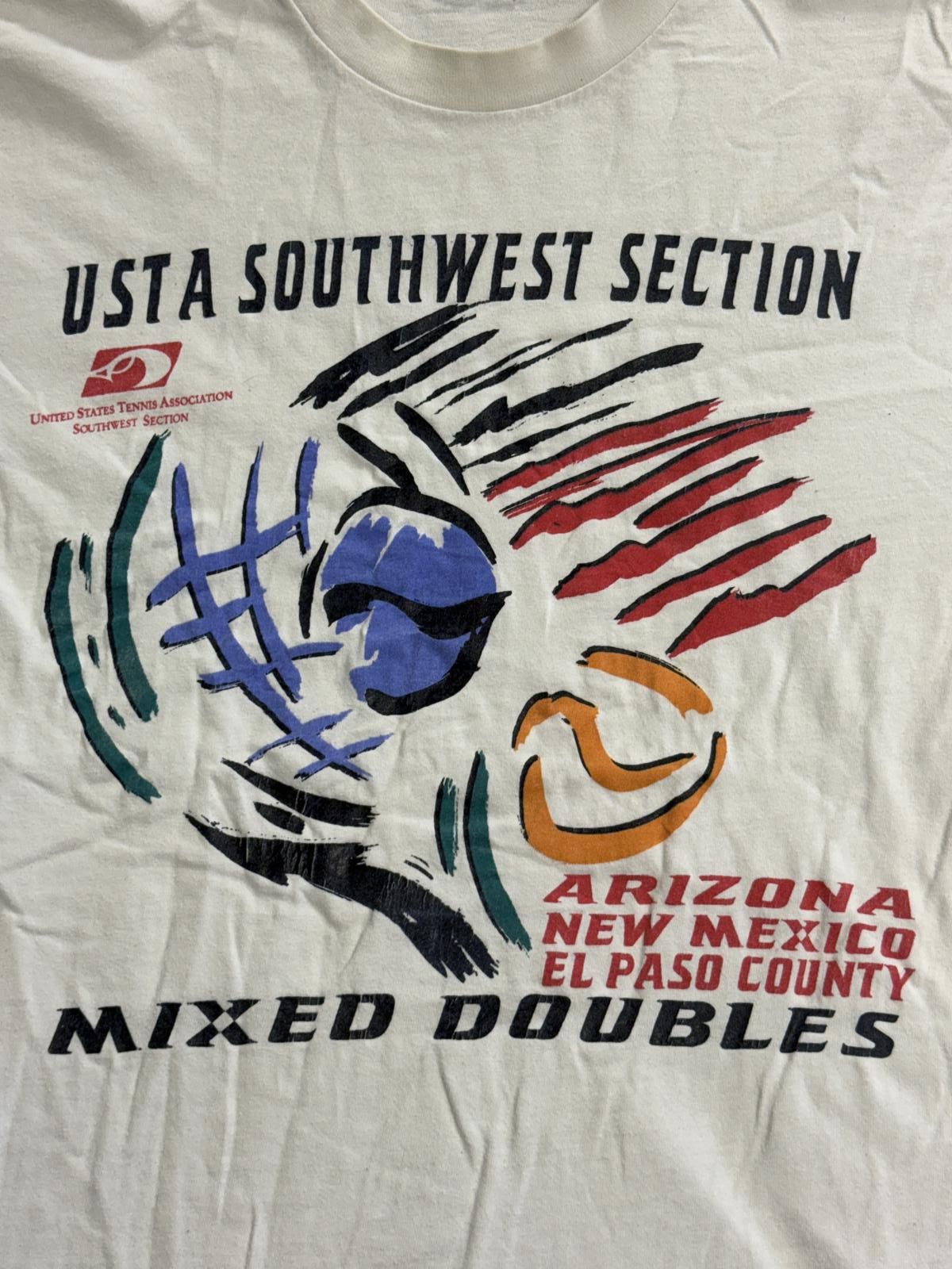 Other Vintage Tennis USTA Tshirt Southwest Section Mixed Doubles L Size US L / EU 52-54 / 3 - 2 Thumbnail