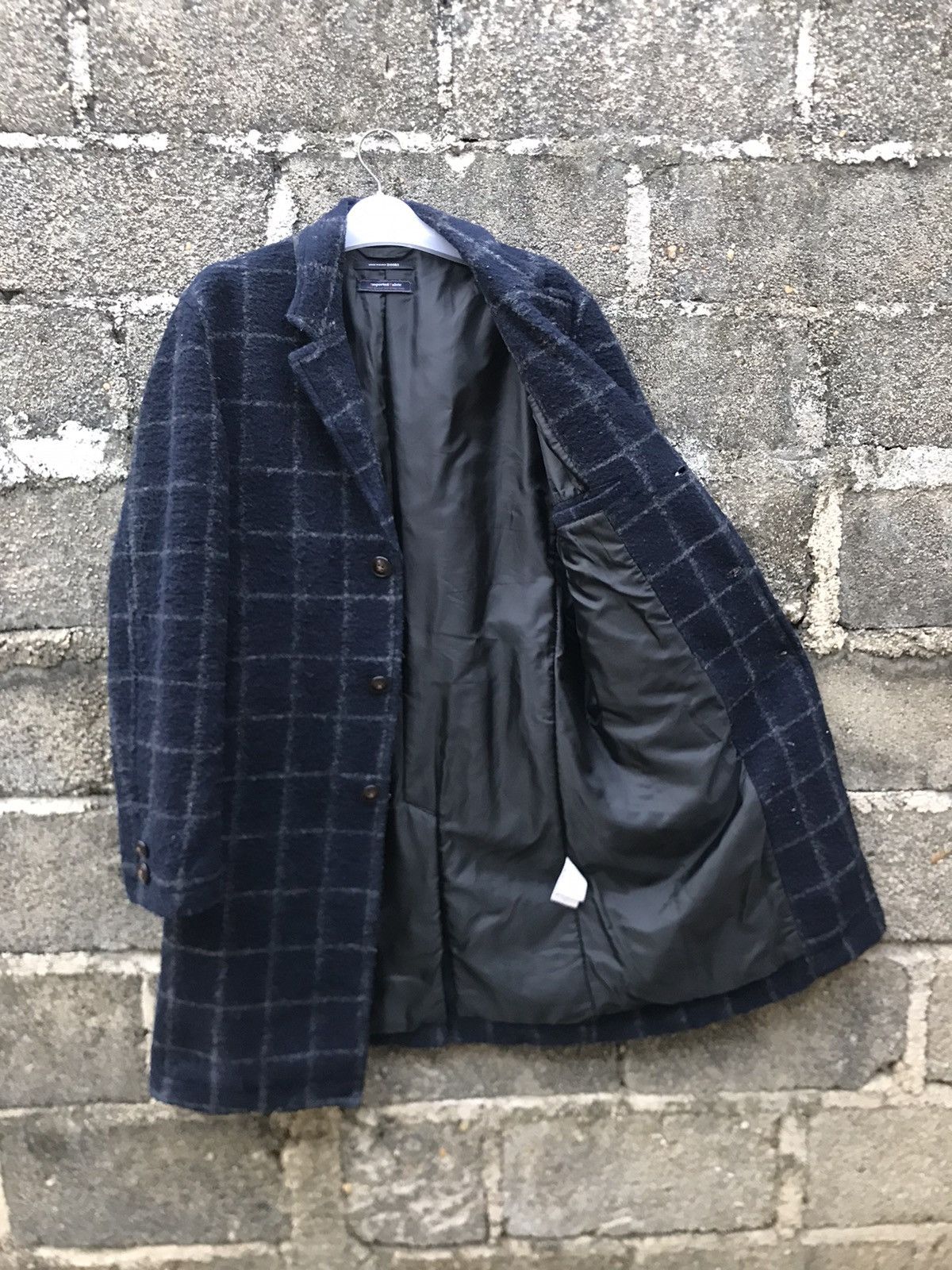 URBAN RESEARCH DOORS 🌟Urban Research Doors Flannel Wool Long Coat Size US M / EU 48-50 / 2 - 8 Thumbnail