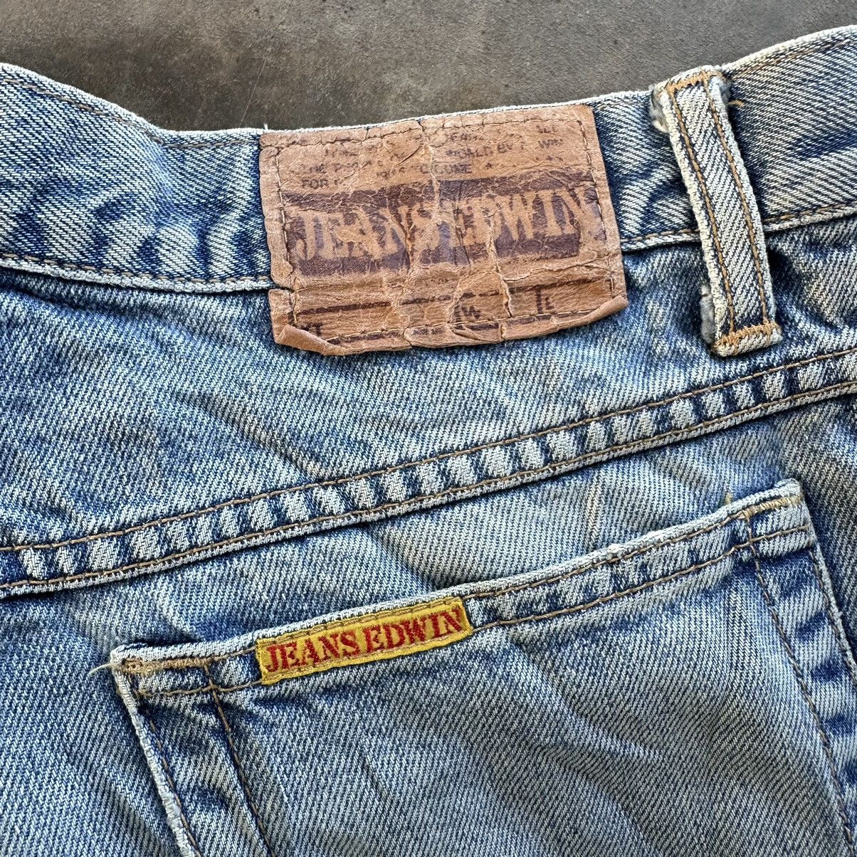 Edwin W28🔥Vintage Edwin Distressed Faded Rusty Denim Jean Pant Size US 28 / EU 44 - 14 Thumbnail