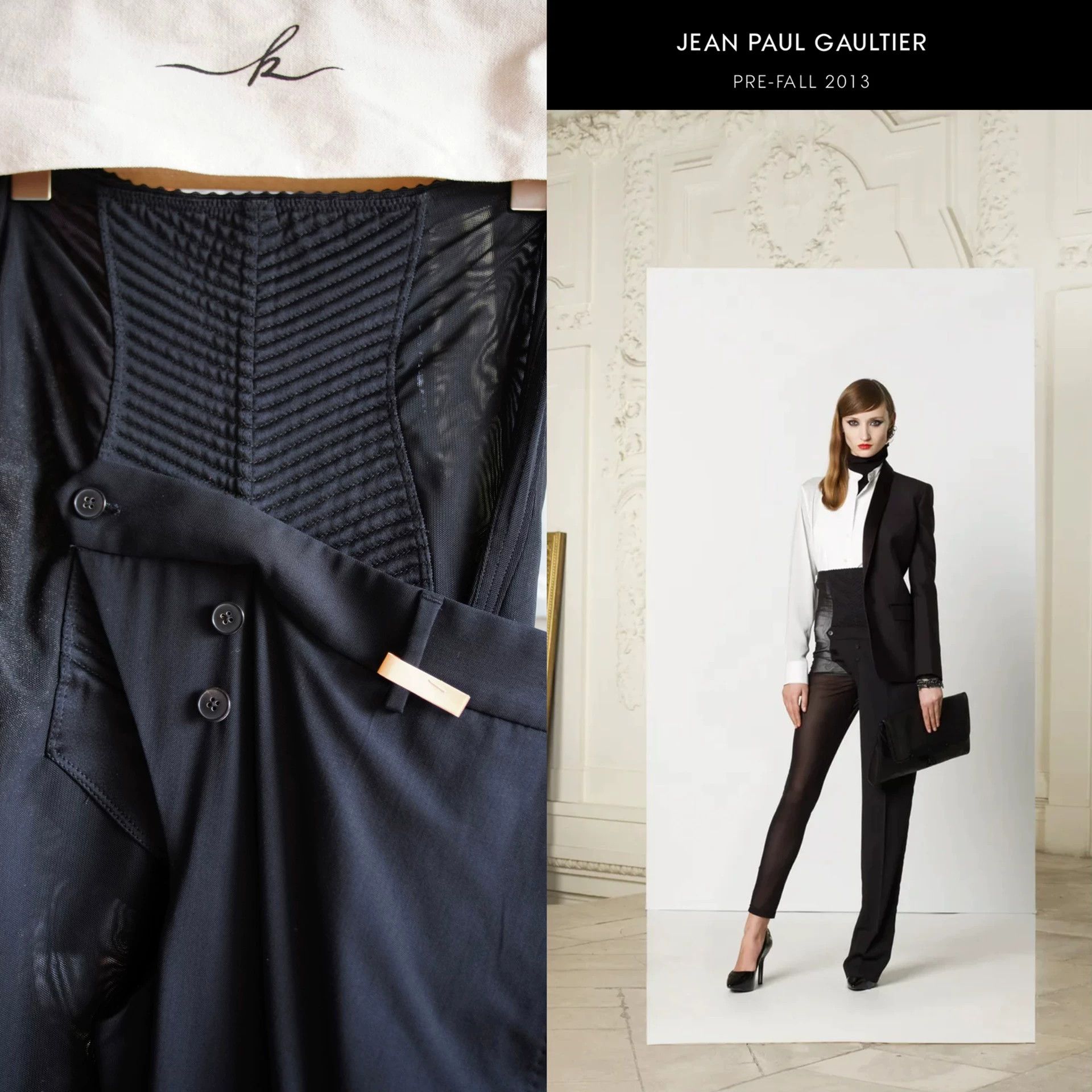 Jean Paul Gaultier JPG Unisex Wool Blend Runway Trousers M Size 26" / US 2 / IT 38 - 8 Thumbnail