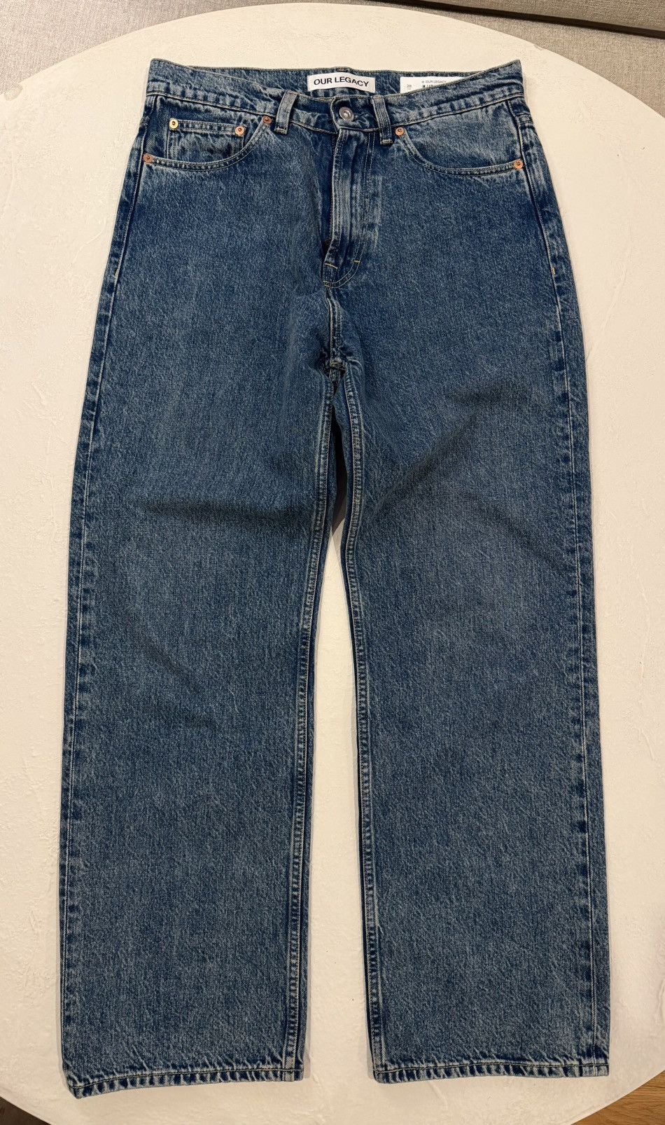 Our Legacy Third Cut Jeans - Blue Tech Wash Denim