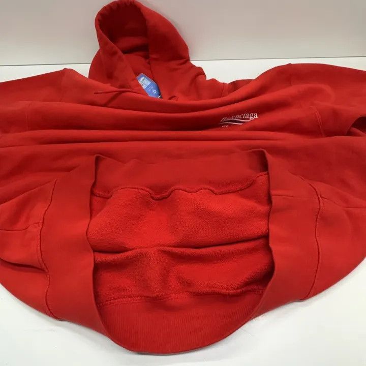 Balenciaga Balenciaga Balenciaga Red Hooded Sweatshirt -2507 Size US XL / EU 56 / 4 - 6 Thumbnail