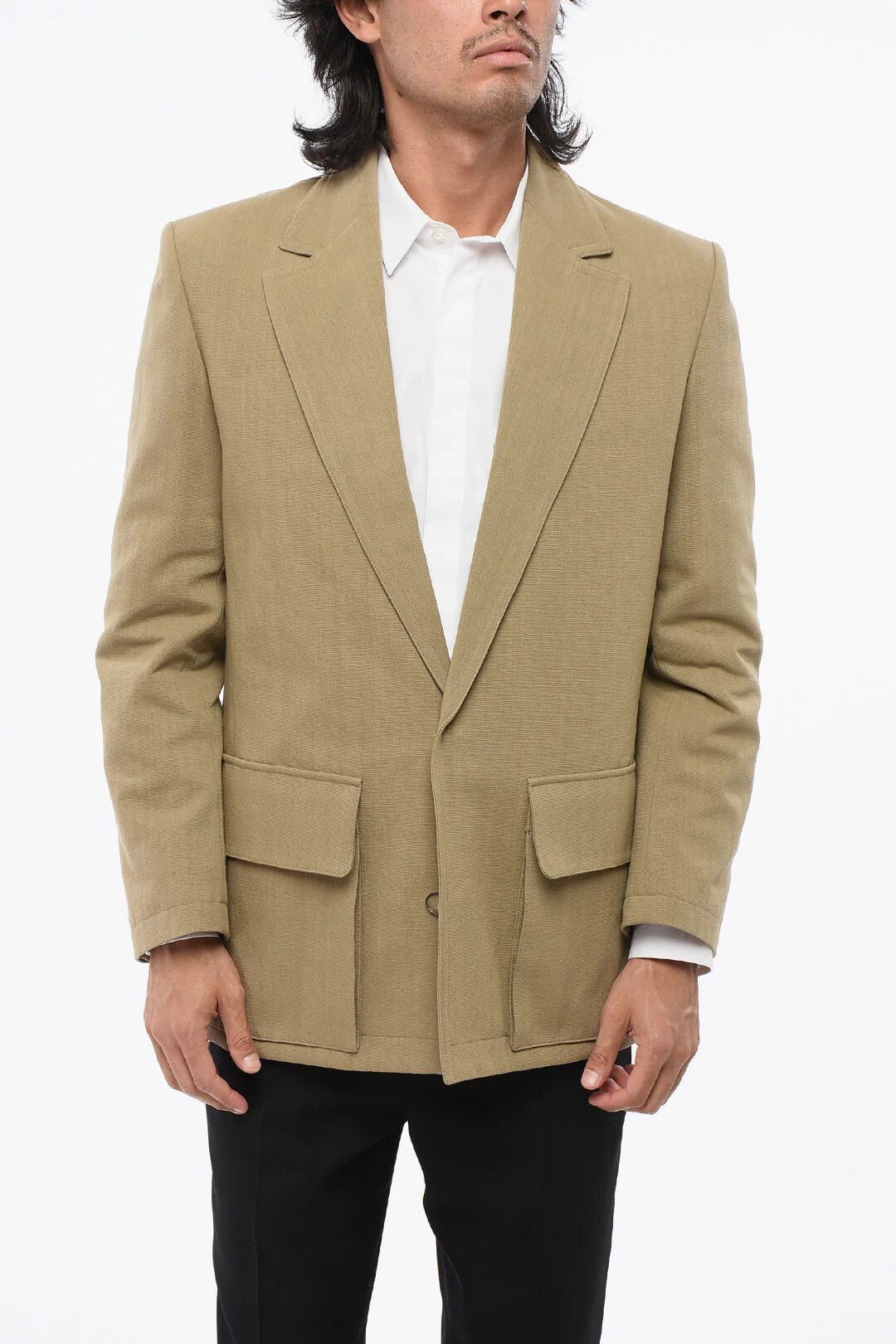 Valentino og1mm0426 Two-Button Jacket in Beige Size US M / EU 48-50 / 2 - 1 Thumbnail