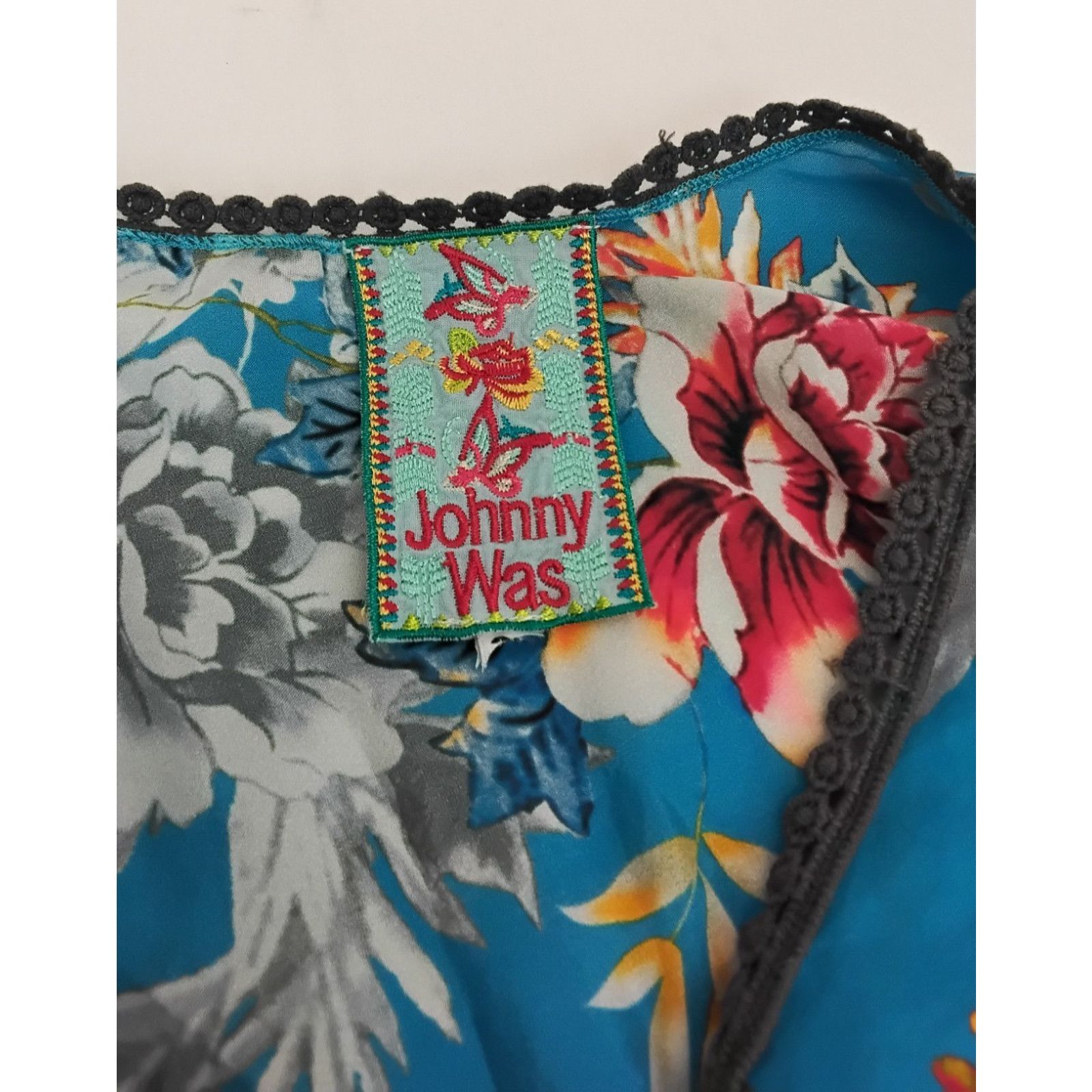 Johnny Was Johnny Was Silk Dress/Tunic Women's M/L Floral Size L / US 10 / IT 46 - 6 Thumbnail