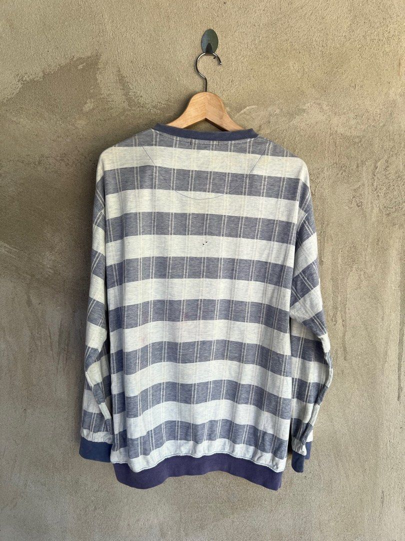 Lyle & Scott Lyle&Scott Striped Desing Sweatshirt Size US M / EU 48-50 / 2 - 8 Thumbnail