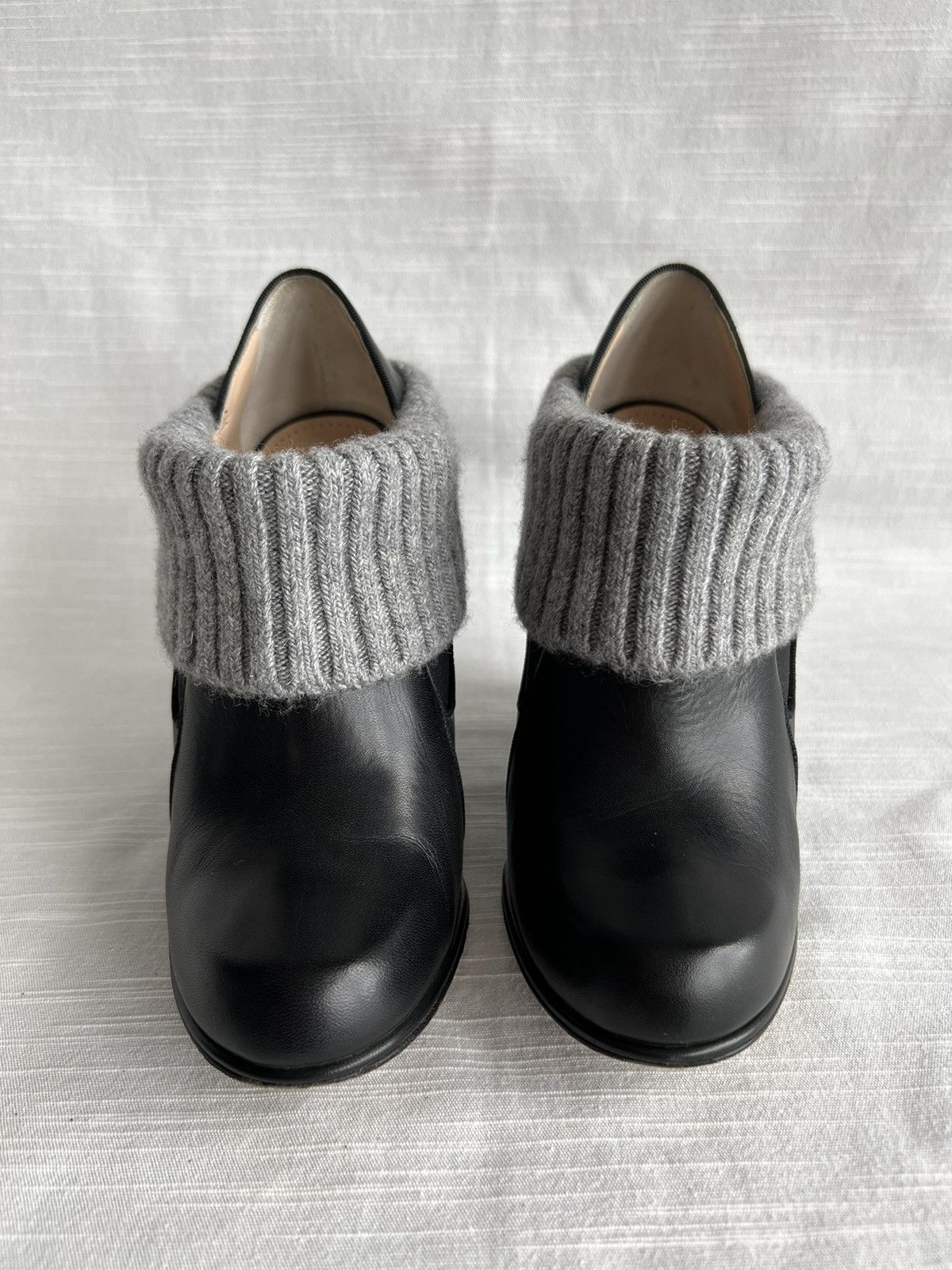 Bally Bally Leather Wool Women's Boots Black Size US 7 EU 37 1/2 Size US 7 / IT 37 - 2 Thumbnail