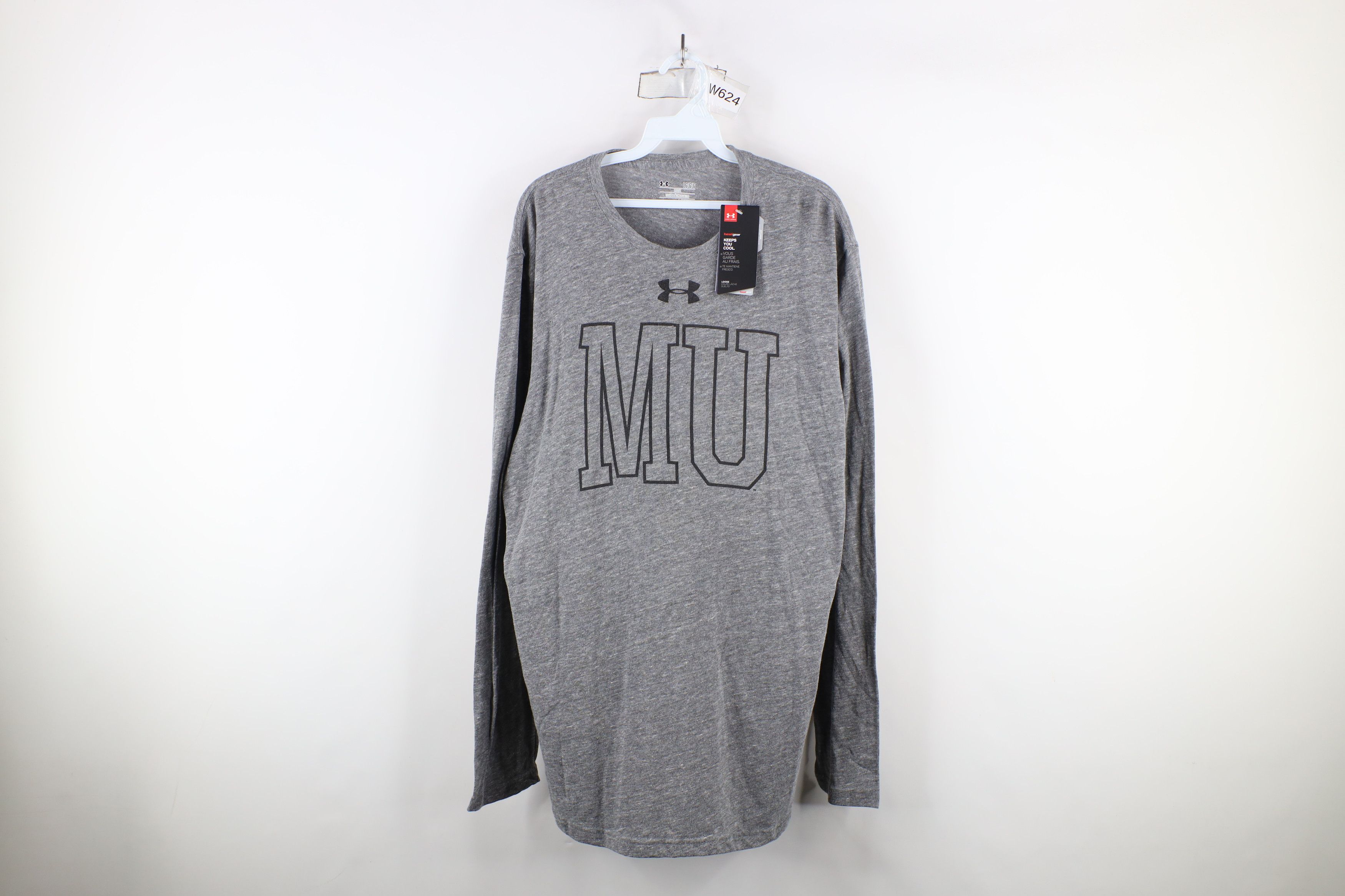 Under Armour × Vintage New Under Armour University Jersey Knit Long Sleeve T-Shirt Size US L / EU 52-54 / 3 - 1 Thumbnail