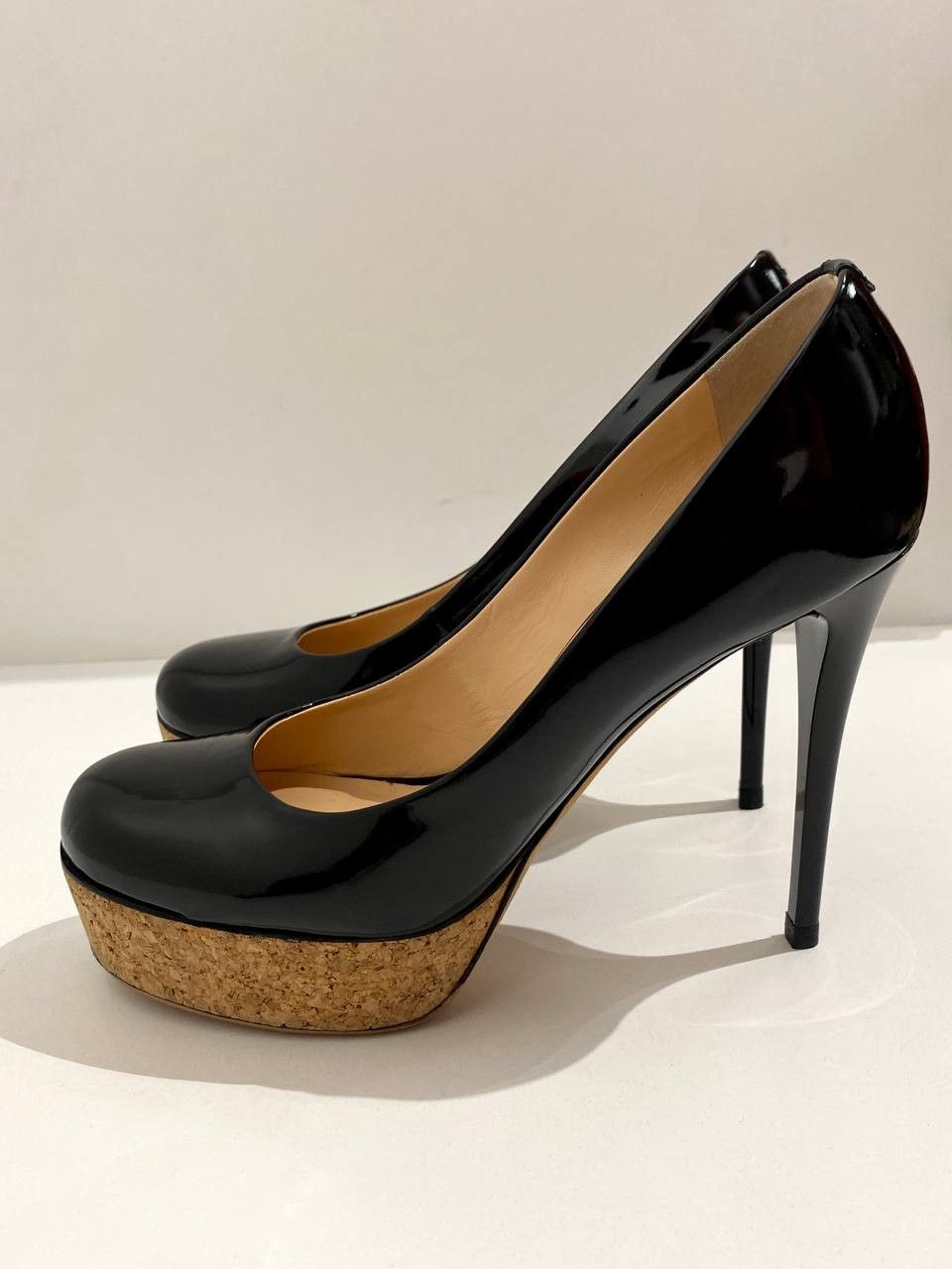 Giuseppe Zanotti Giuseppe Zanotti Pumps Black Patent Leather High Heels Size US 8 / IT 38 - 4 Thumbnail