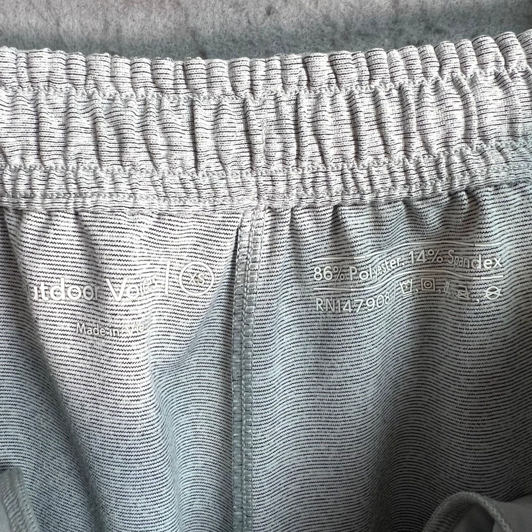 Outdoor Voices VINTAGE Outdoor Voices Womens XS Gray Athletic Shorts w/ Drawstring & Pockets Size 26" / US 2 / IT 38 - 3 Thumbnail