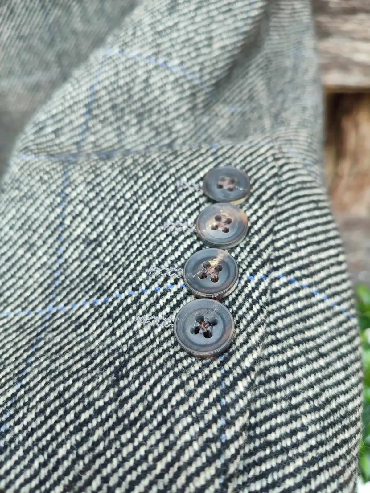 Burberry Burberry London Glen Plaid Wool Blazer Vintage 90s, Size 40R Size 40R - 10 Thumbnail