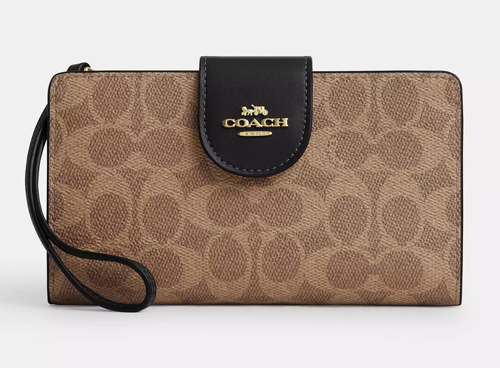 Coach Phone Wallet In Signature Canvas CW780 Size ONE SIZE - 2 Thumbnail