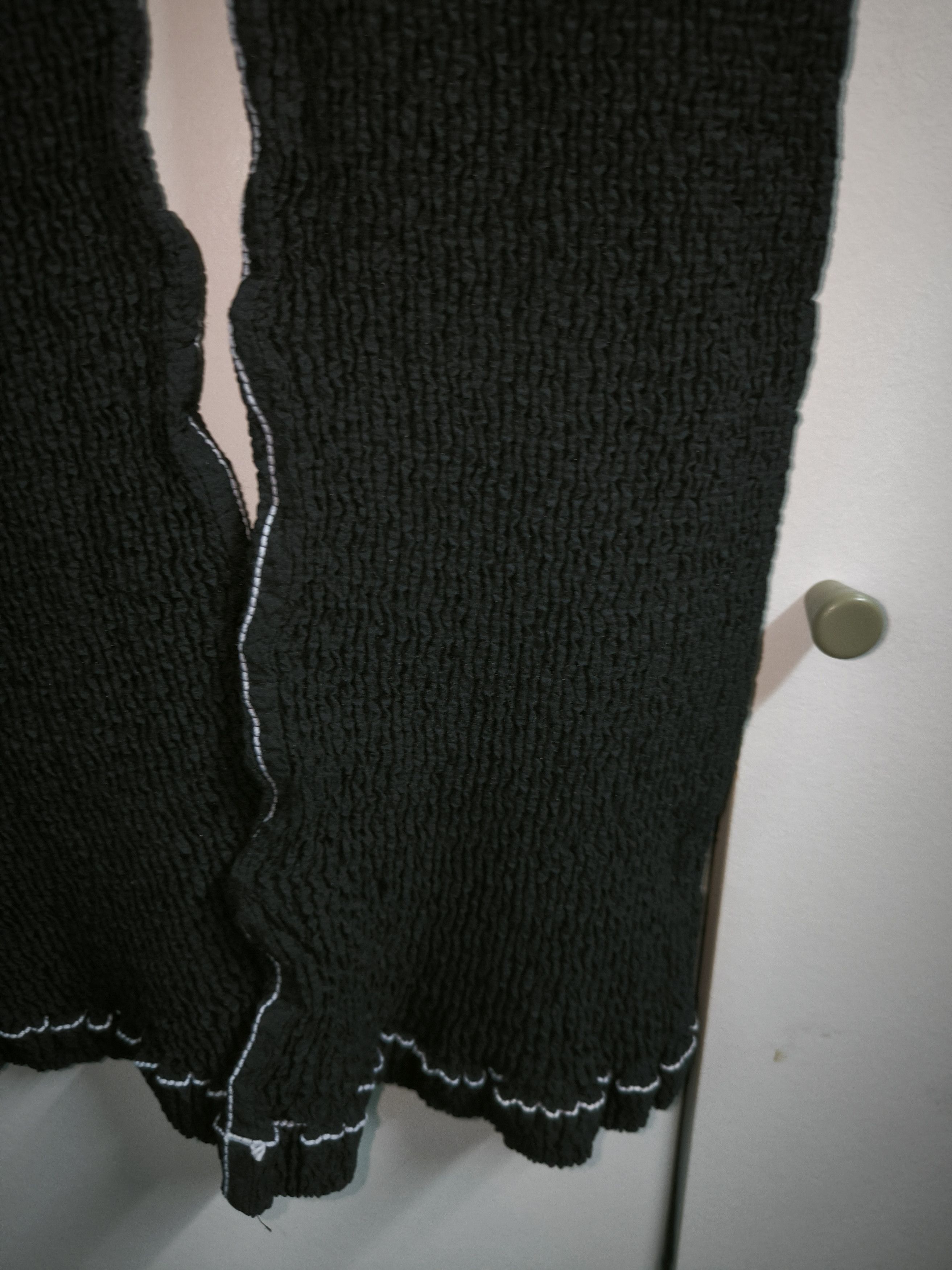 Pleats Please Issey Miyake Popcorn Cauliflower Black/White Pant Size 37" - 9 Thumbnail