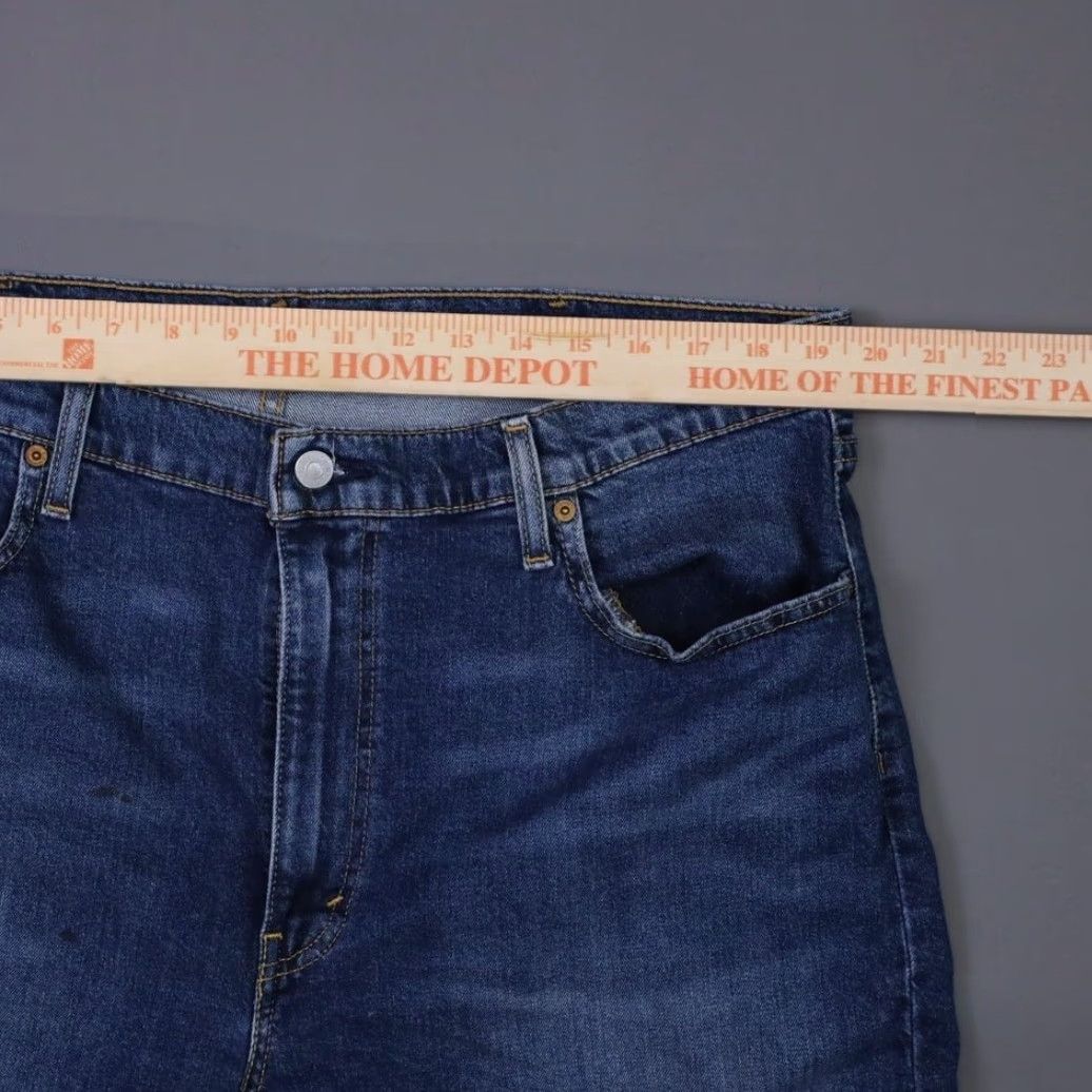 Levi's Levi's 412 Jean Shorts Bermuda 40 Mens Blue Dark Wash Slim Fit 8" Inseam Jeans Shorts Casual Men Size US 40 / EU 56 - 5 Thumbnail