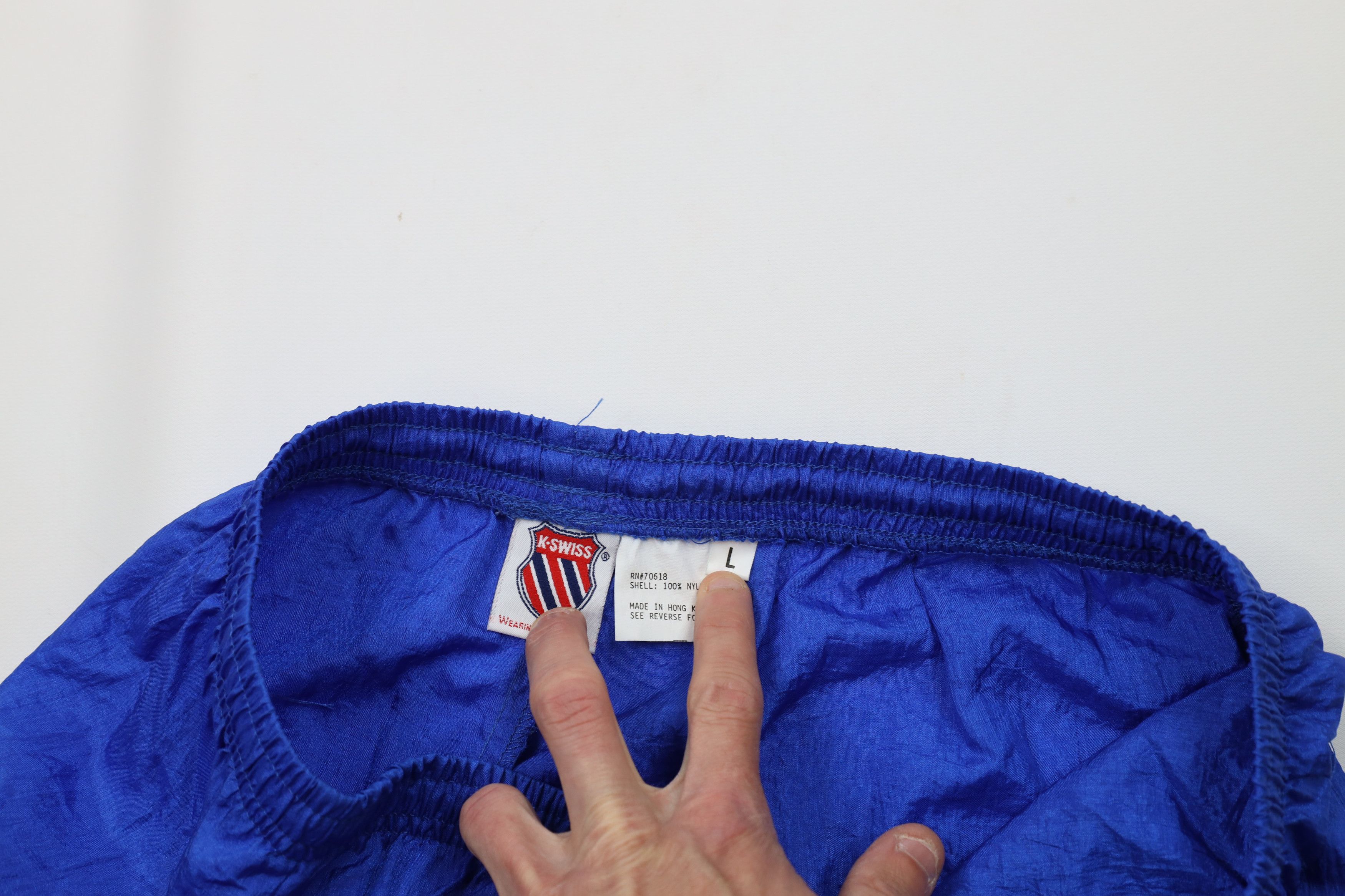 K-Swiss Vintage 90s K Swiss Tennis Windbreaker Joggers Pants Blue Size US 36 / EU 52 - 8 Thumbnail
