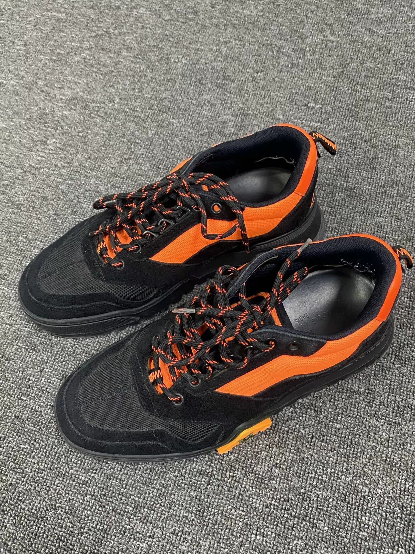 Louis Vuitton LV black orange hiking sneakers 39.5 98 new Size US 6.5 / EU 39-40 - 1 Thumbnail