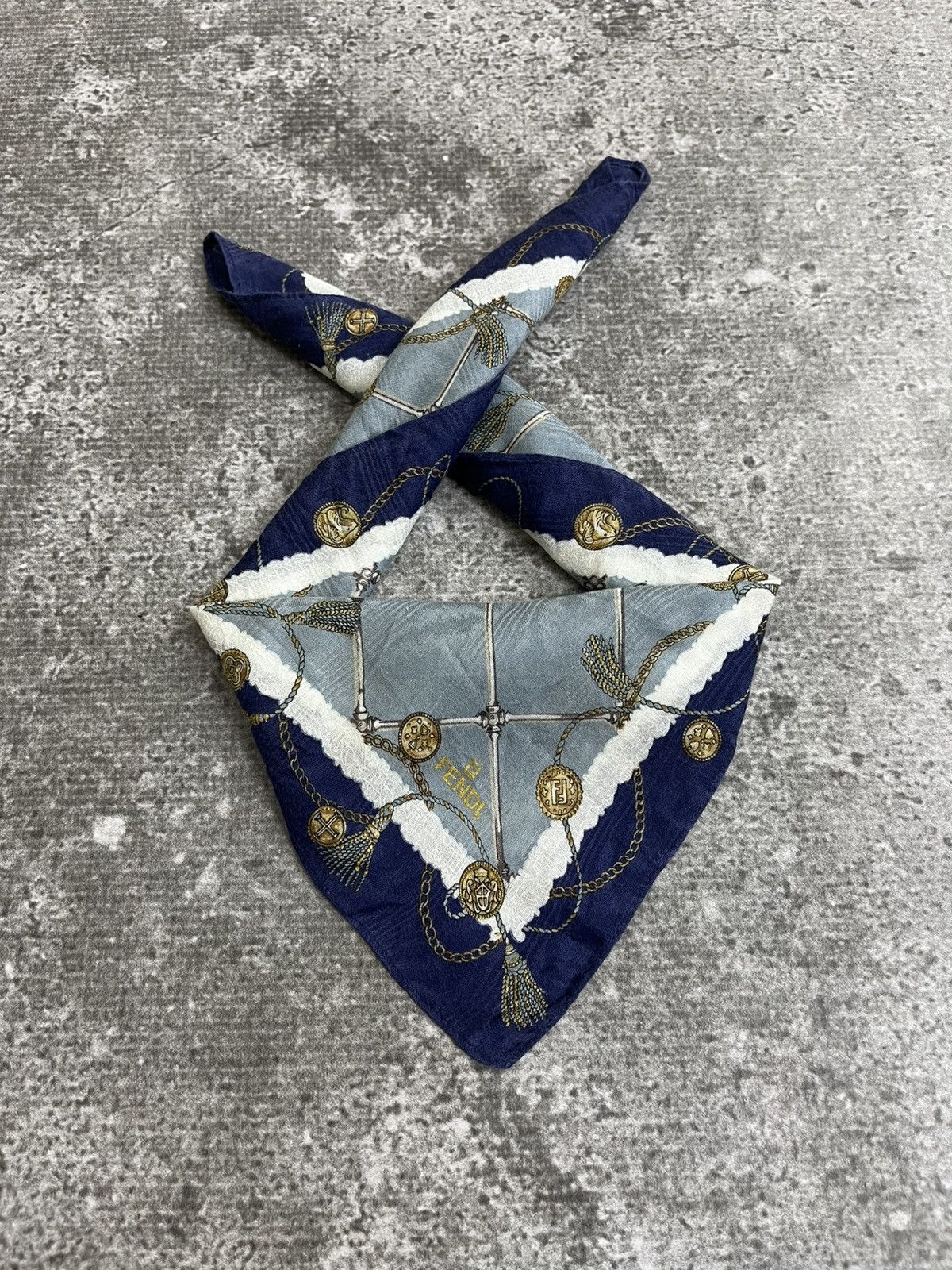 Fendi Vintage Fendi Handkerchief / Bandana / Neckerchief Size ONE SIZE - 7 Thumbnail