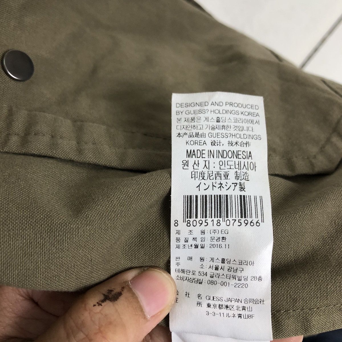 Guess VINTAGE BIKER JACKET WORK GUESS Size US L / EU 52-54 / 3 - 14 Thumbnail