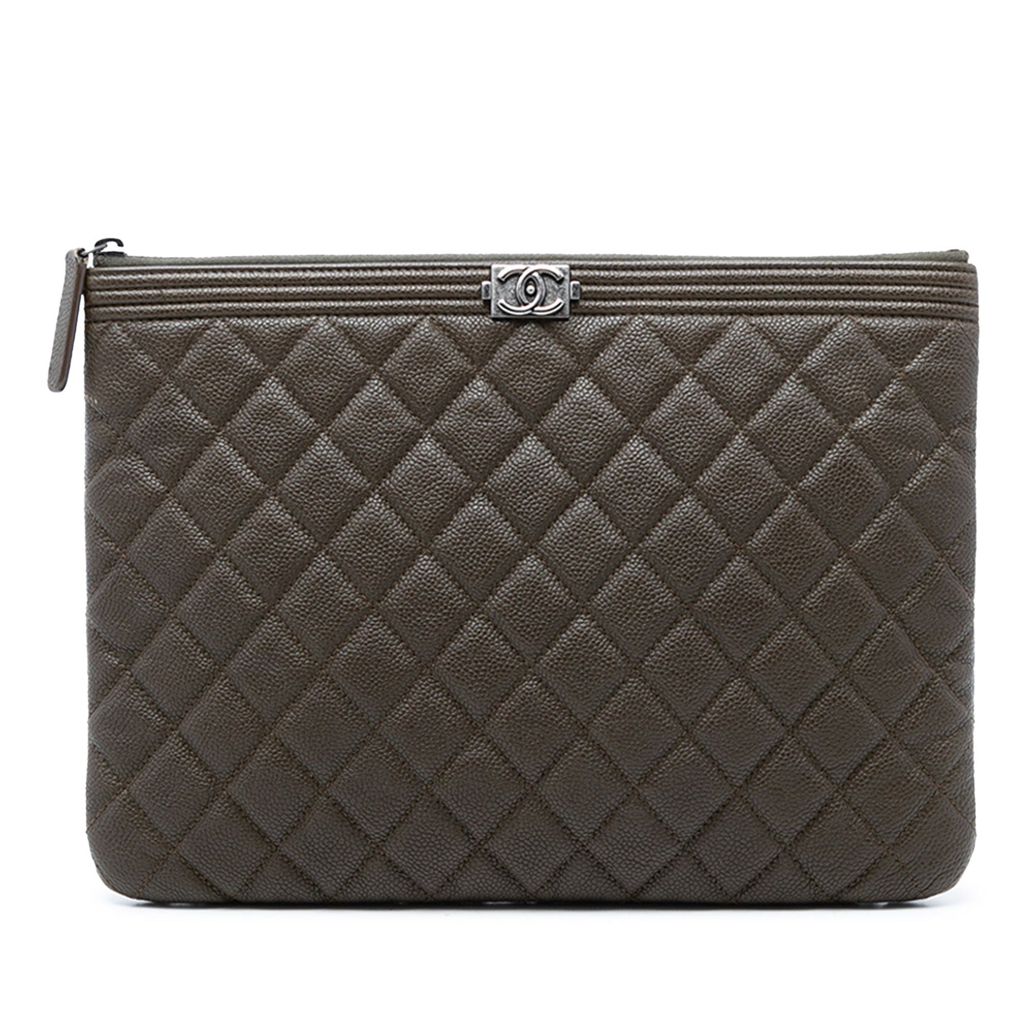 Chanel Medium Quilted Caviar Boy O Case Clutch Size ONE SIZE - 1 Thumbnail