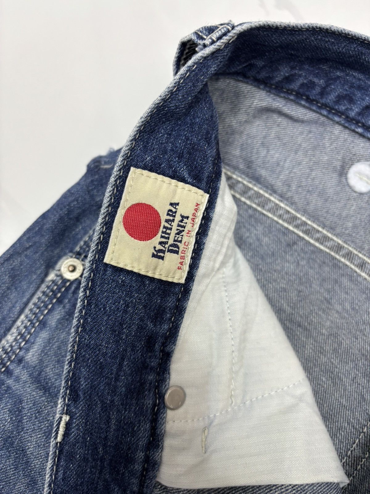 Kapital 🇯🇵 Back Number Kaihara Wash Denim Loose Fit Jeans Size US 32 / EU 48 - 11 Thumbnail