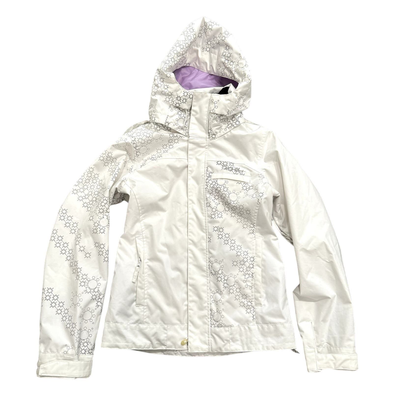 image of Oakley Women Ski/snow Jacket With Hood In White, Size S