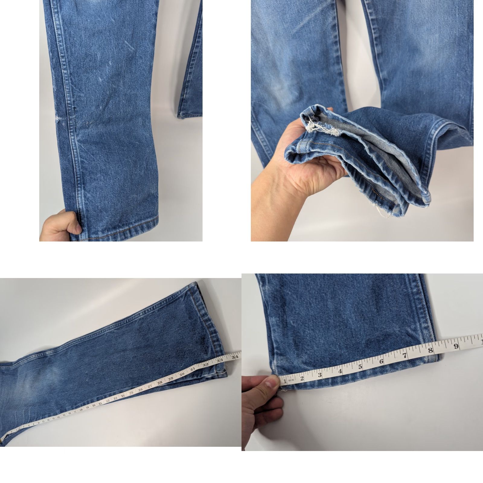 Wrangler VINTAGE Wrangler Jeans Men's 36x34 Cowboy Cut Bootcut Western Workwear Distressed 13MWZ jeans Size US 36 / EU 52 - 8 Thumbnail