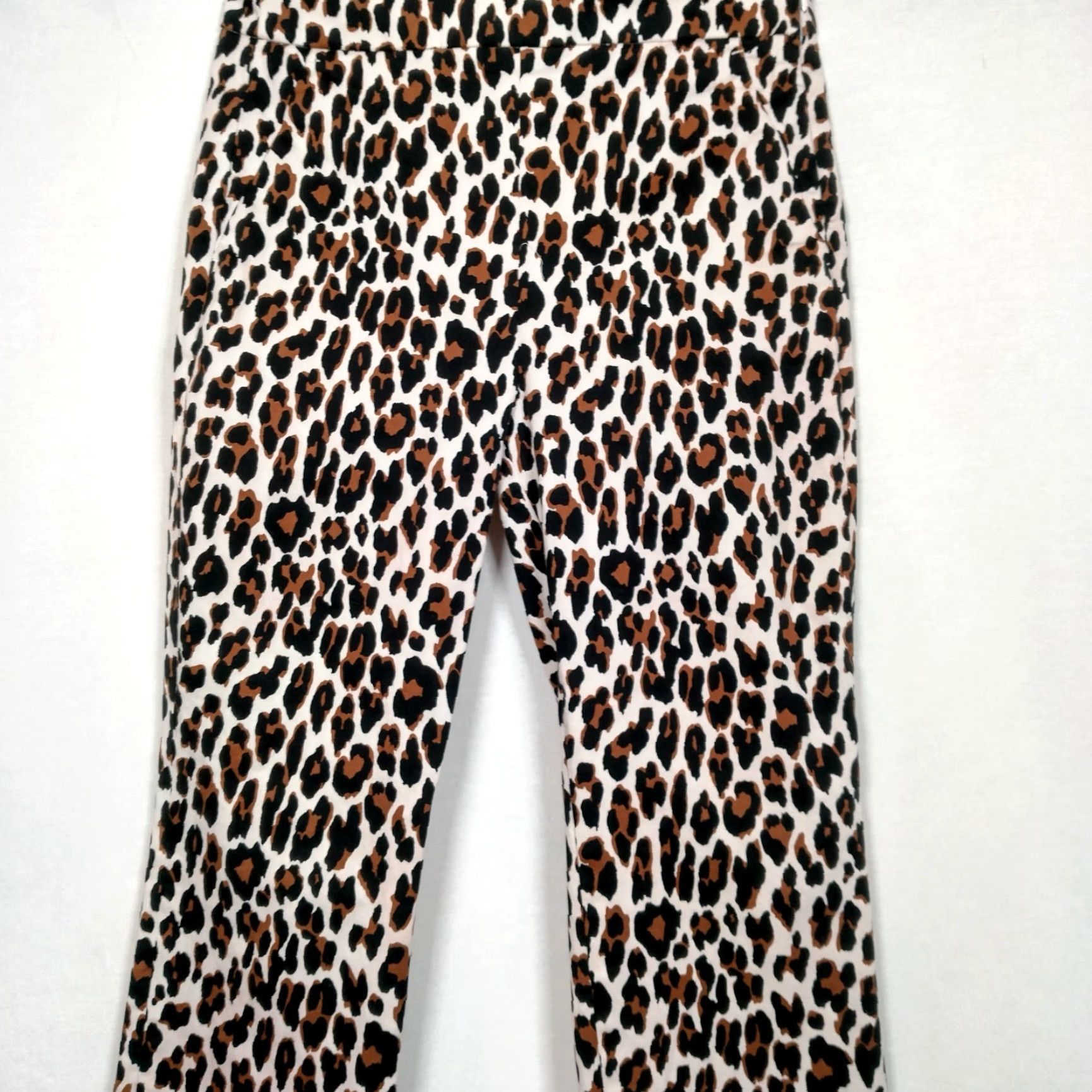 J.Crew J.Crew Women Pants Size 6 Ankle Leopard and Cat Print Stretch Twill Casual & Party Size 28" / US 6 / IT 42 - 3 Thumbnail