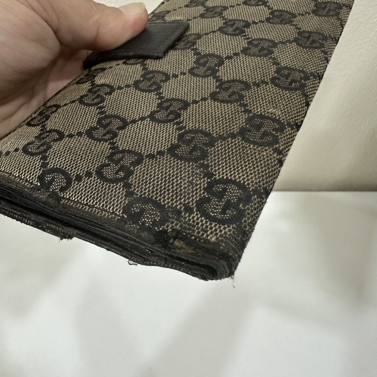 Gucci ‼️LASTDROP‼️AUTHENTIC GUCCI GG CANVAS BLACK LONG WALLET PURSES Size ONE SIZE - 6 Thumbnail