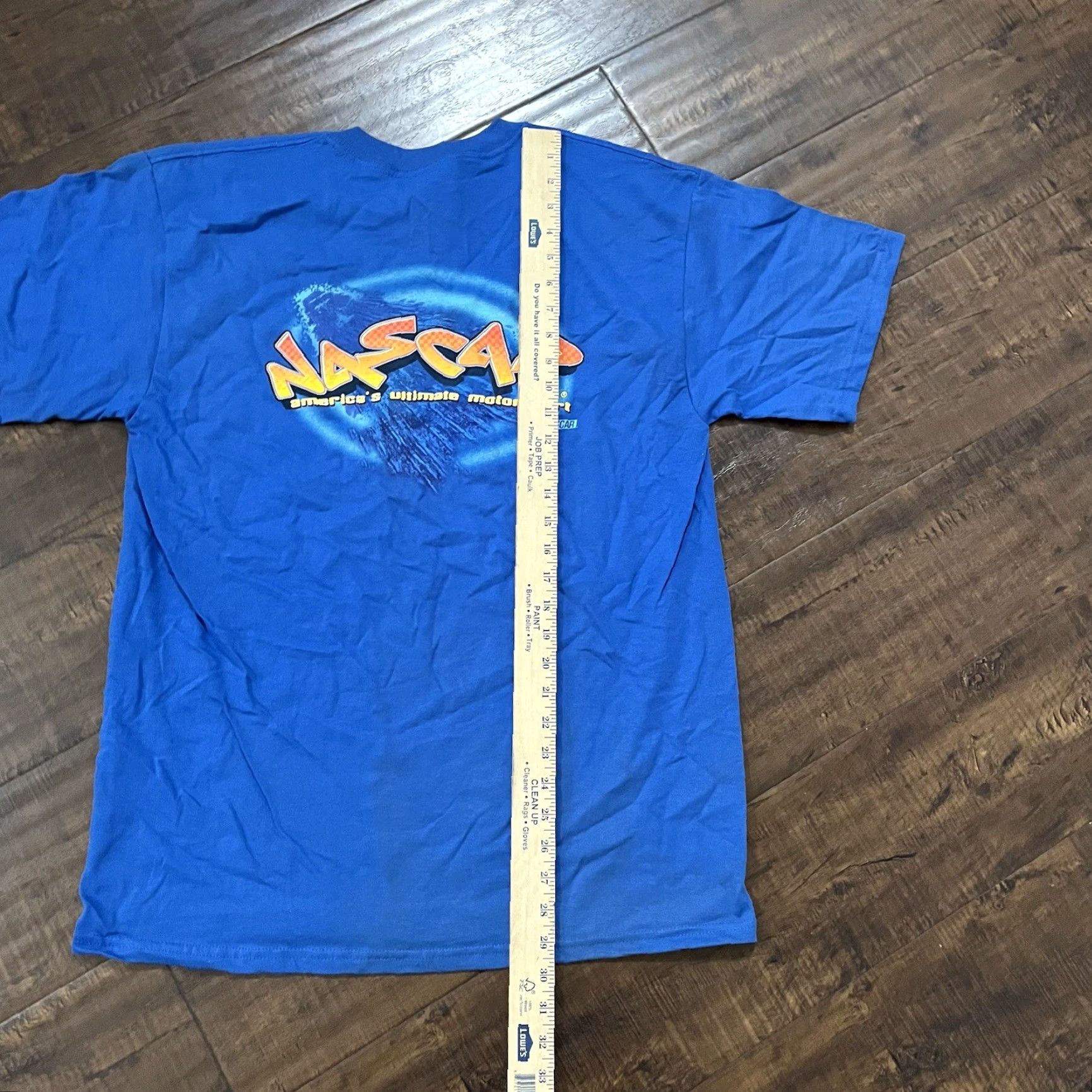 NASCAR VINTAGE NASCAR Racing Mens Blue T-Shirt L 90s Dale Earnhardt Gordon Rusty Mens Shirts Size US L / EU 52-54 / 3 - 7 Thumbnail