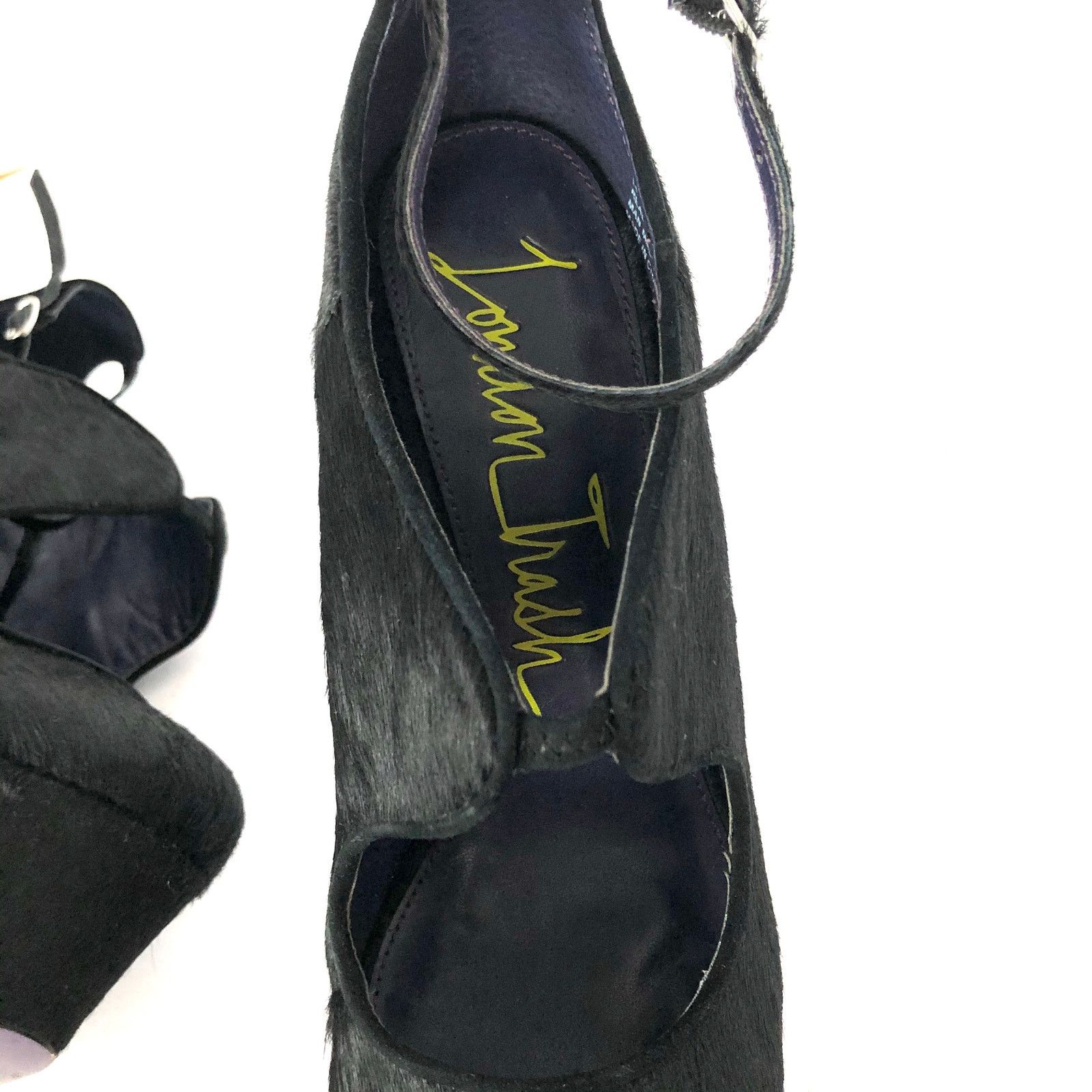 Other London Trash Candy Platform Heels Calf Hair Black Size US 8 / IT 38 - 8 Thumbnail