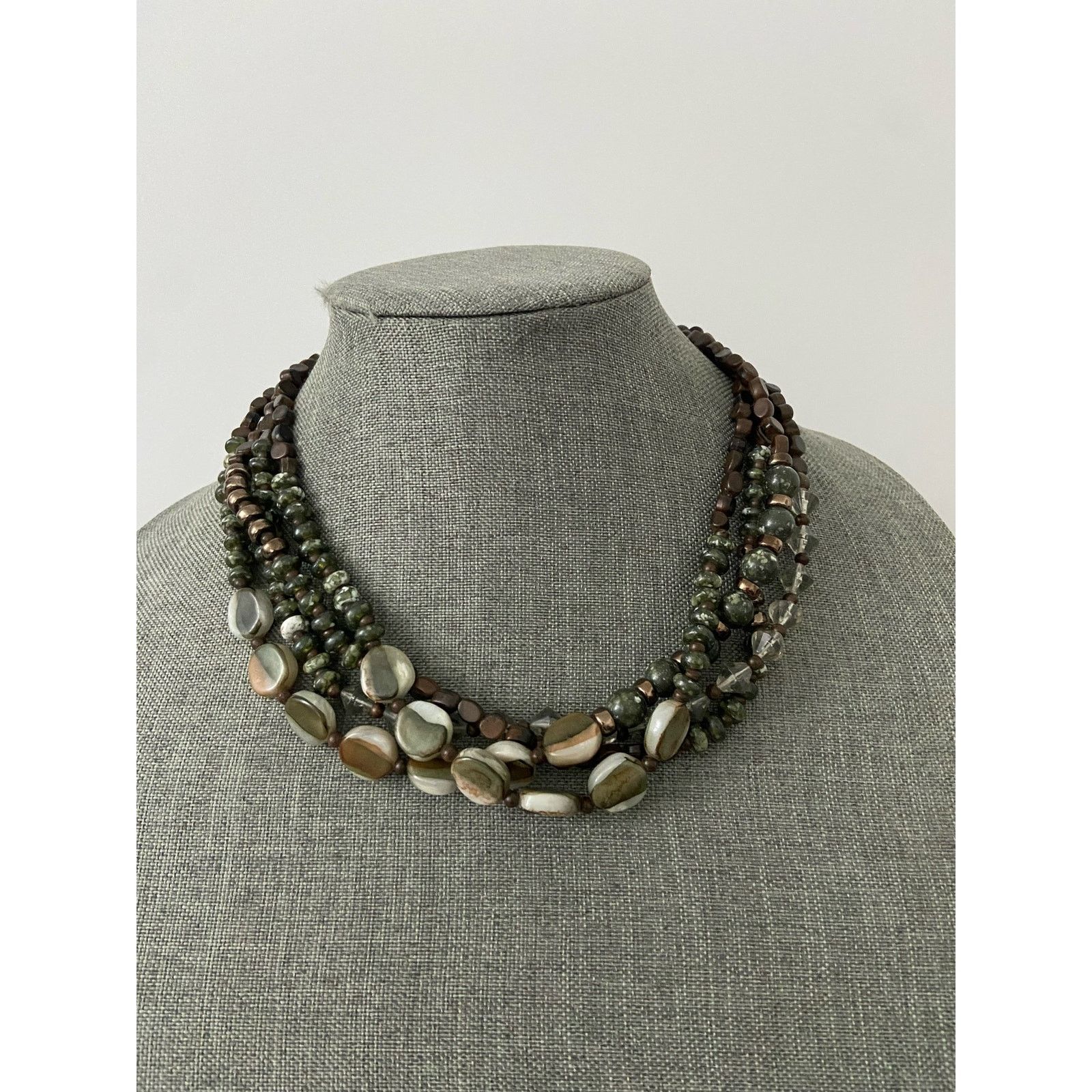 Other Rare cookie Lee brown and olive bead layered necklace Size ONE SIZE - 2 Thumbnail